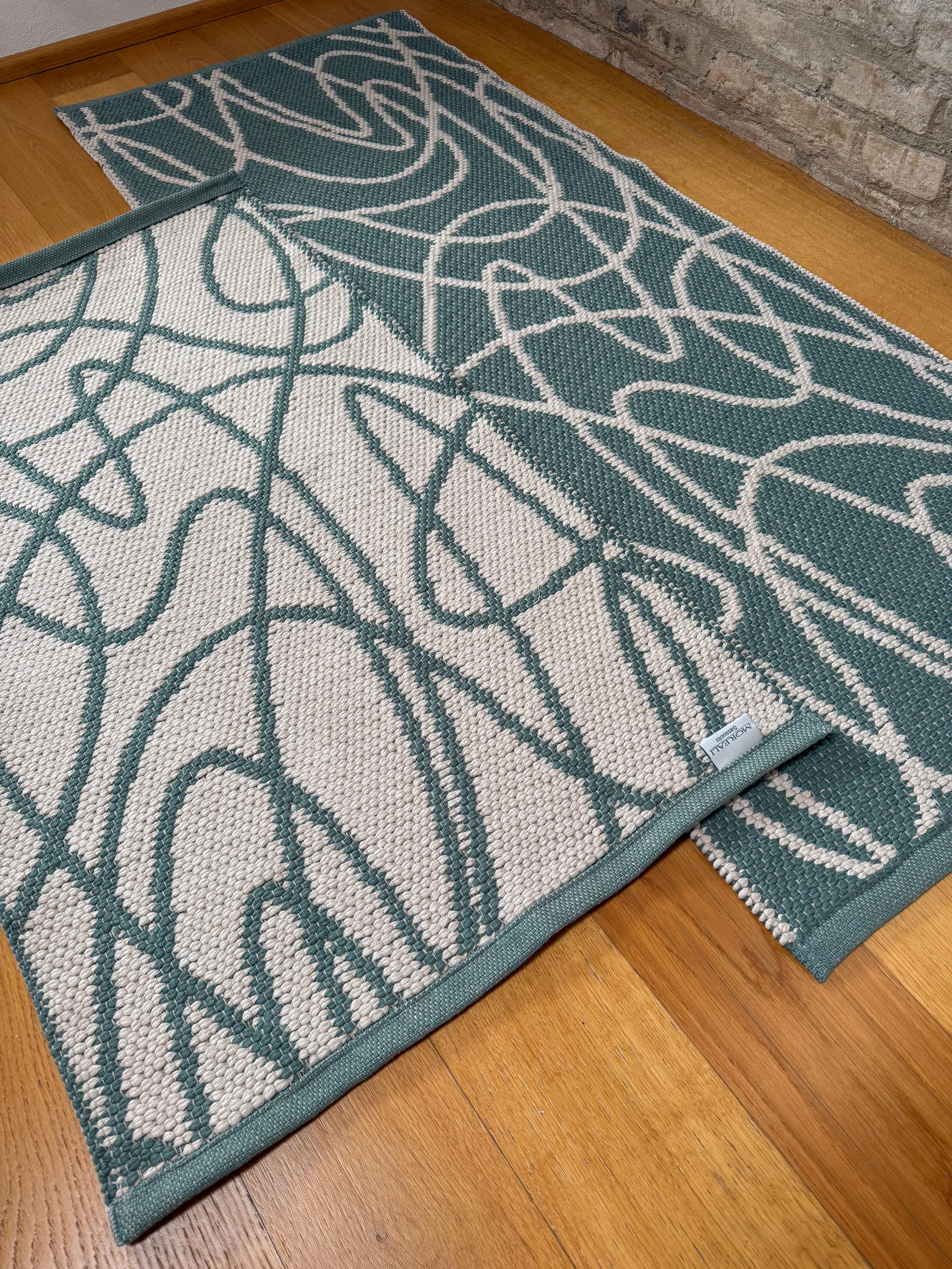 Tappeto Artigianale Lino/Cotone ABSTRACT Soggiorno Moreali Tessile Casa