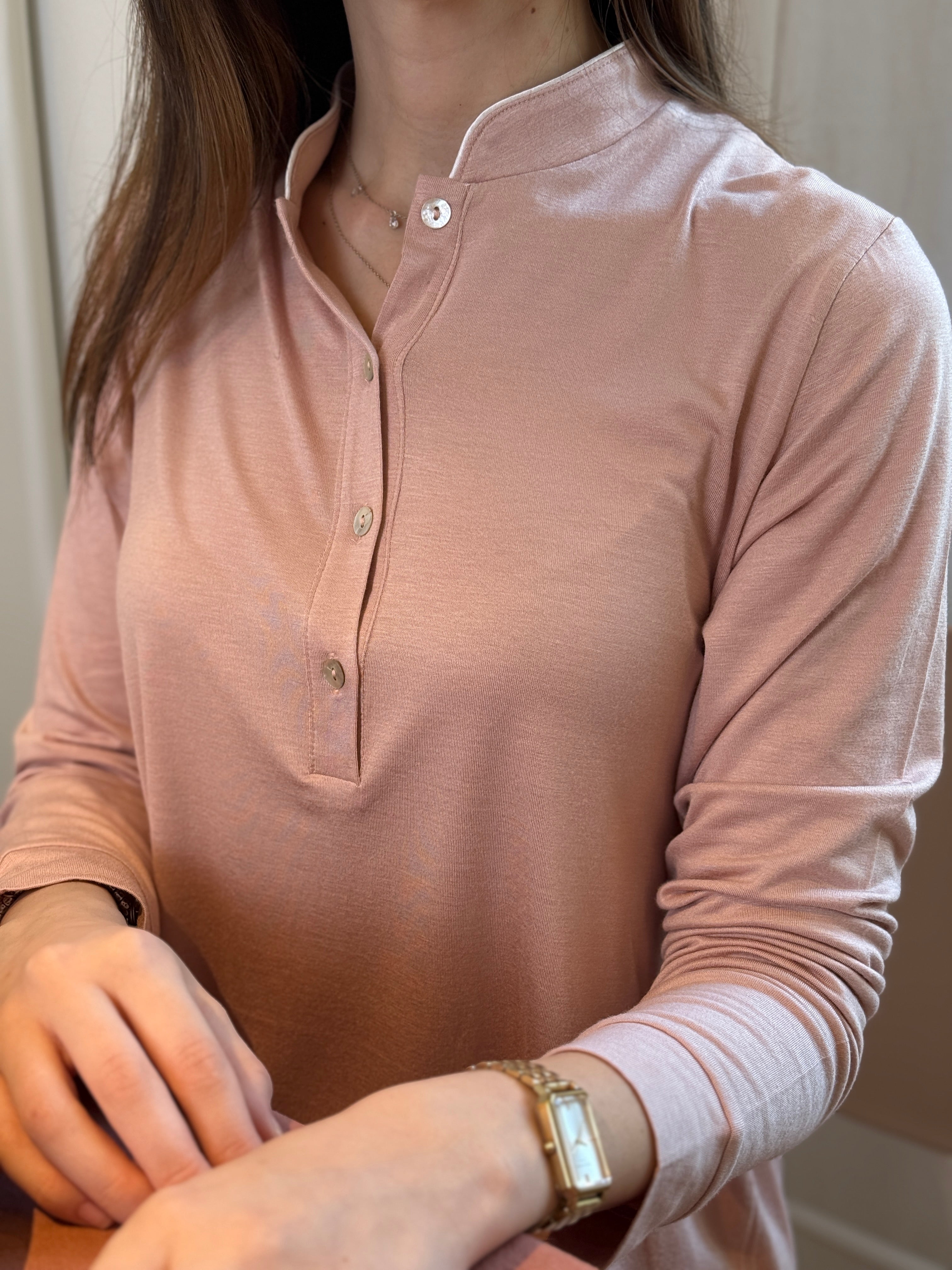 Camicia da Notte Donna Piping Abbigliamento Moreali Tessile Casa