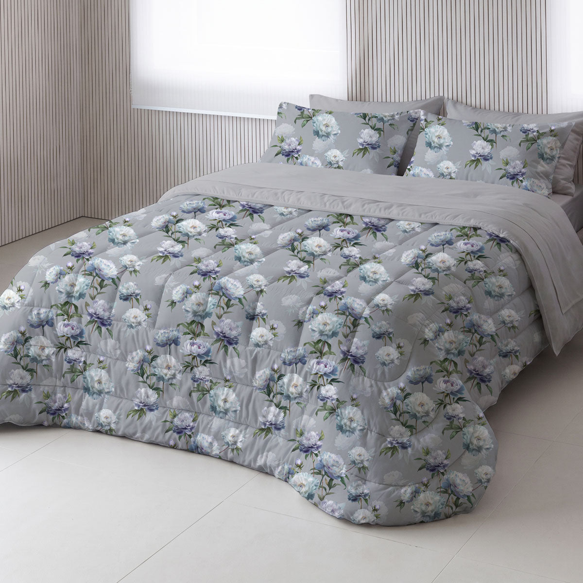Trapunta Raso 300TC JACQUELINE Letto Galizzi 270 x 270 Brina