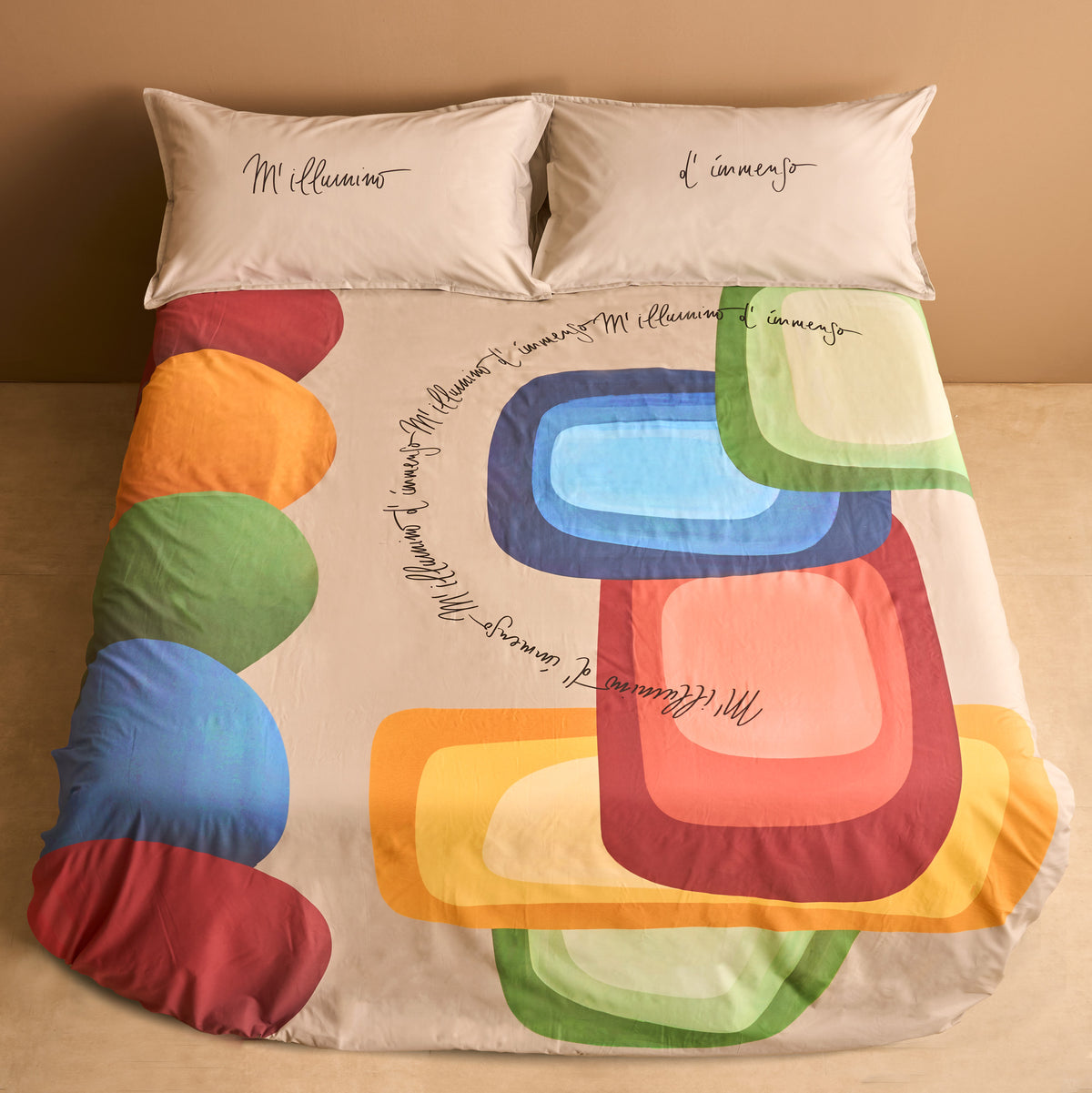POPUP - Parure Copripiumino Percalle INTRUSI D'AUTORE Vol. II Letto Moreali Tessile Casa Matrimoniale Corda