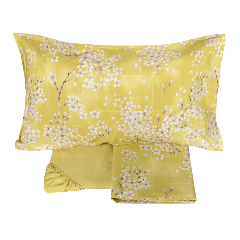 Completo Lenzuola Percalle KIMONO Letto Fazzini