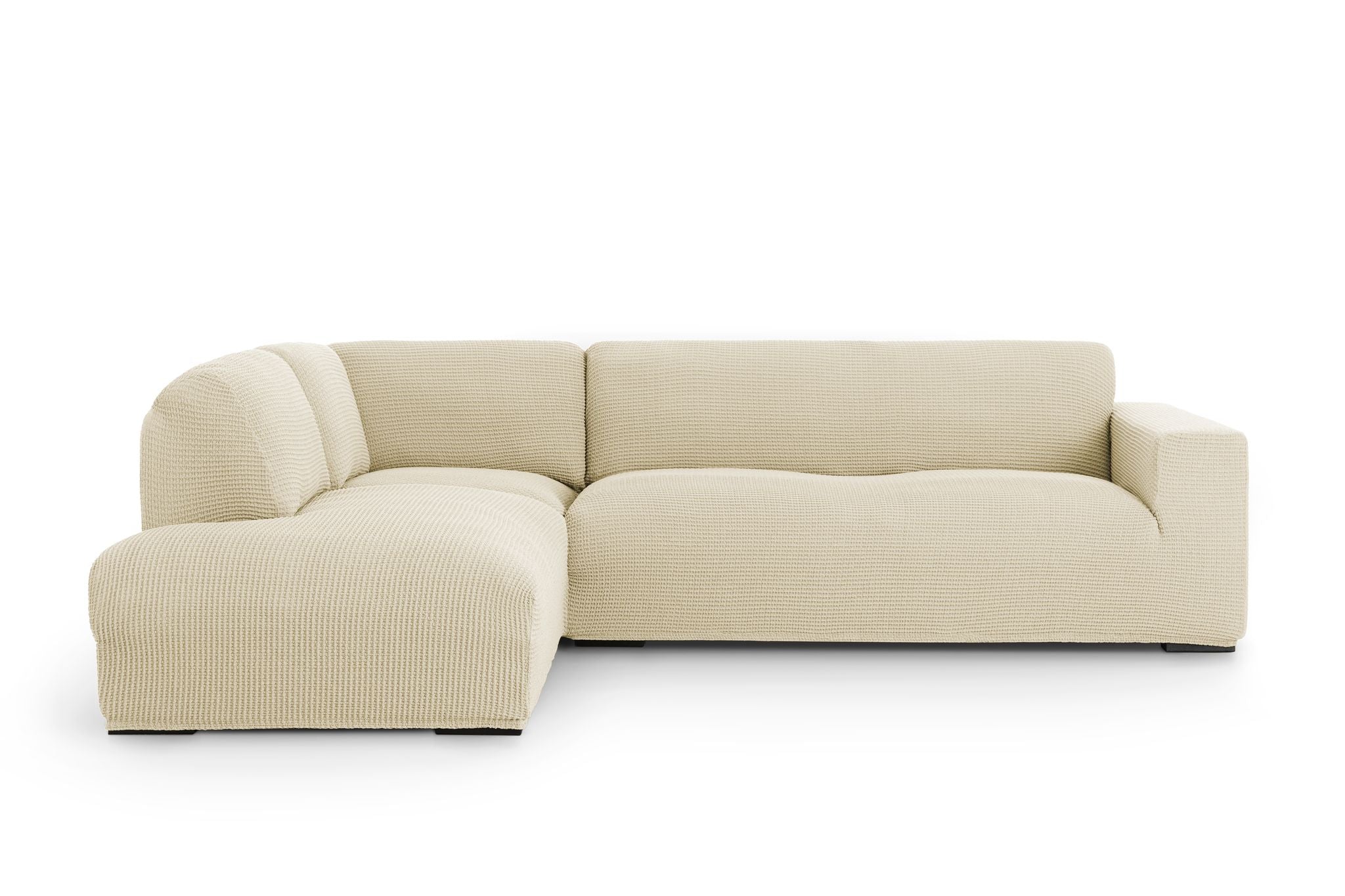 Copridivano Chaise Longue Bracciolo Alto Soggiorno Belmarti Destra Panna