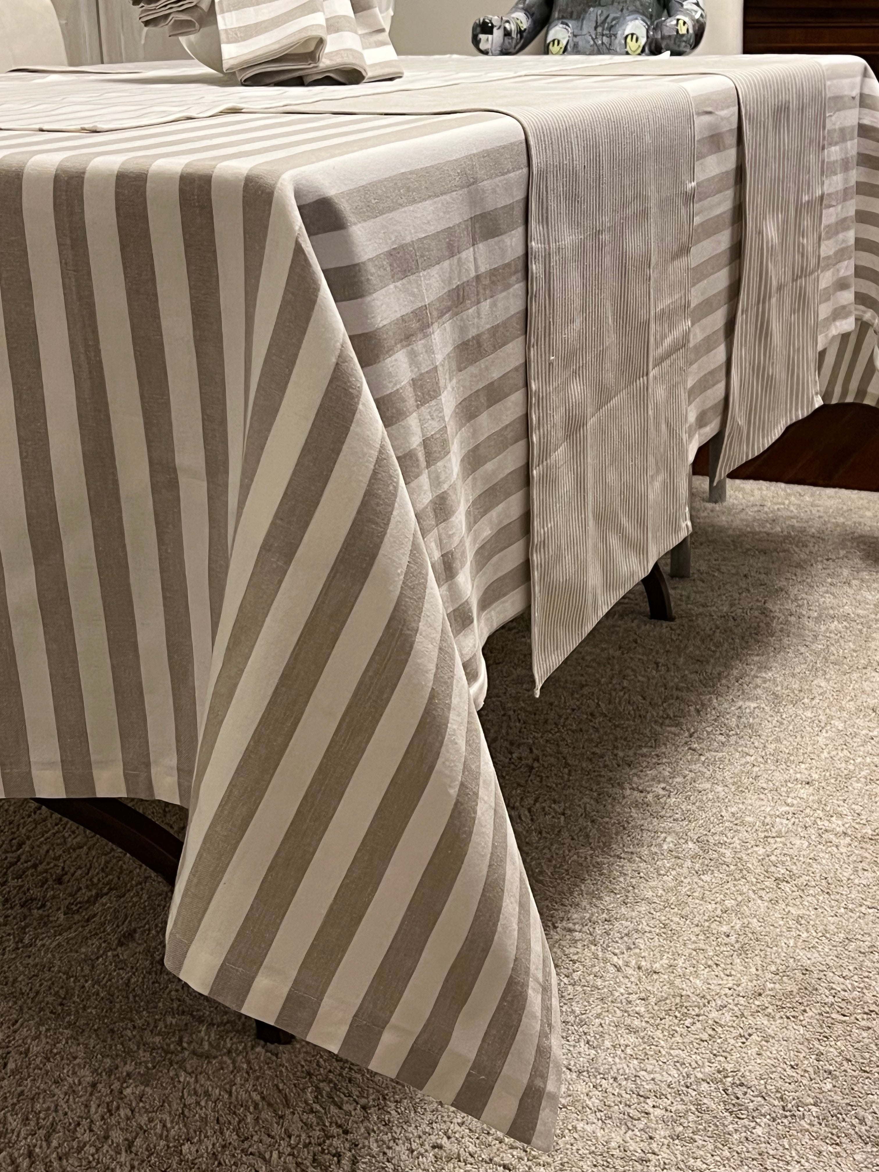 POPUP - Tovaglia Cotone Tinto Filo Paloma Cucina Moreali Tessile Casa