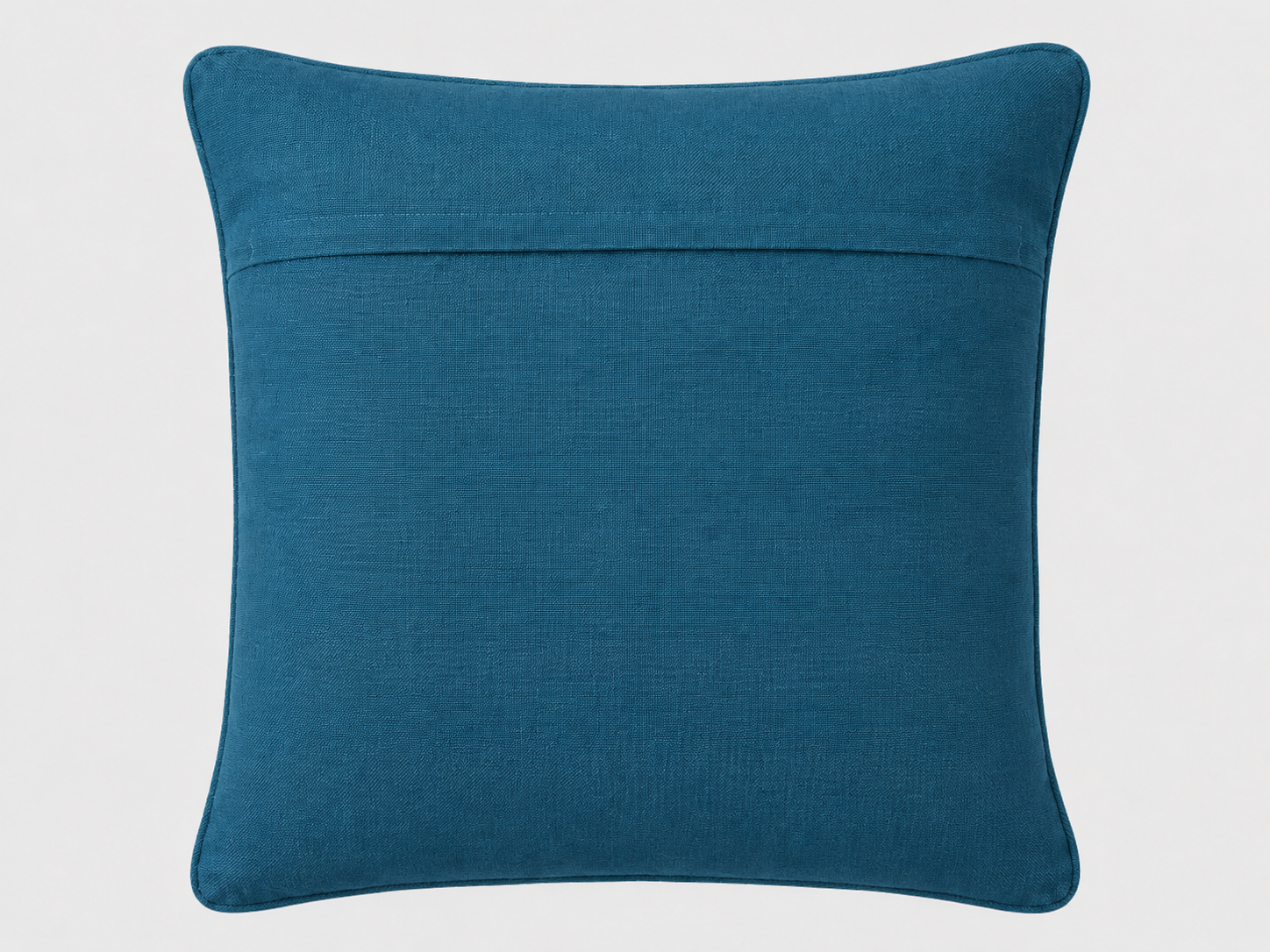 Cuscino Arredo 100% Cotone Ricamato PETROL GARDEN Soggiorno Moreali Tessile Casa