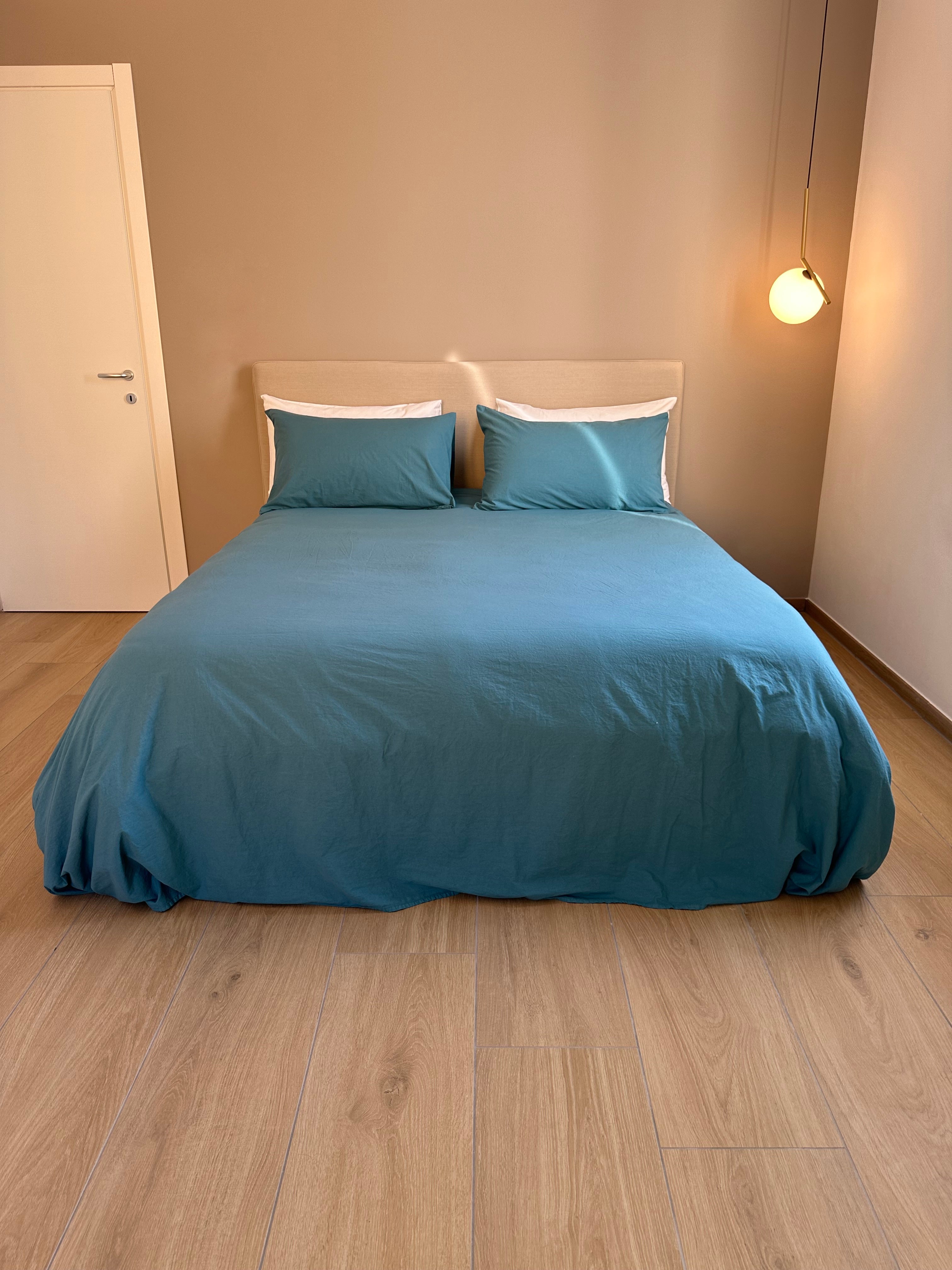 FINE SERIE Parure Copripiumino No-Stiro ESSENZIALE Singolo Letto Moreali Tessile Casa