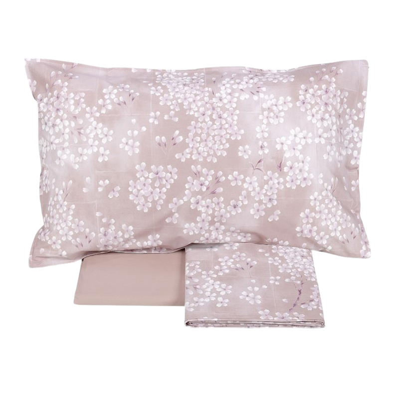 Completo Lenzuola Copriletto Percalle KIMONO Letto Fazzini