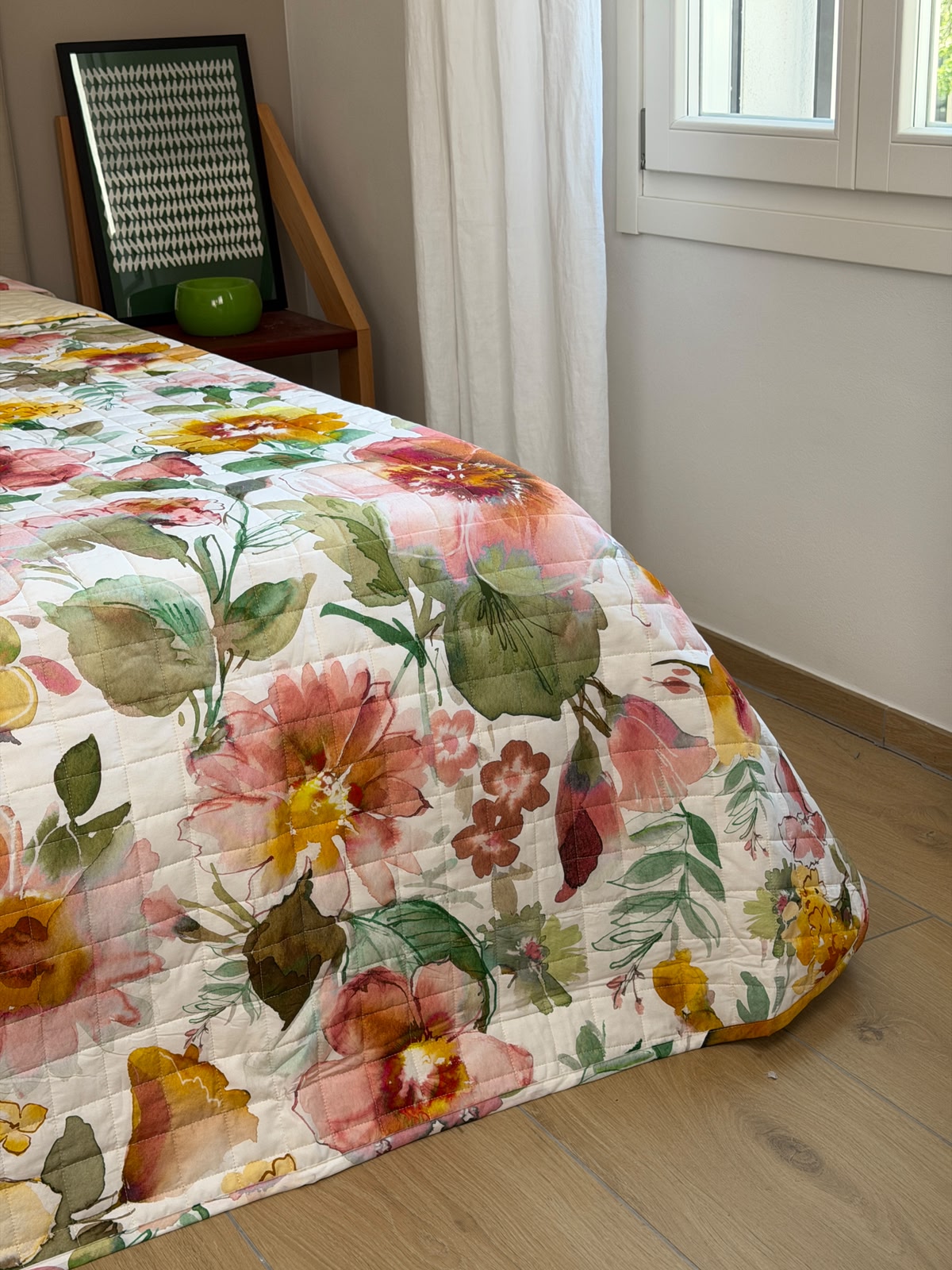 Trapuntino in Percalle Stampato MELIKA Letto Riviera