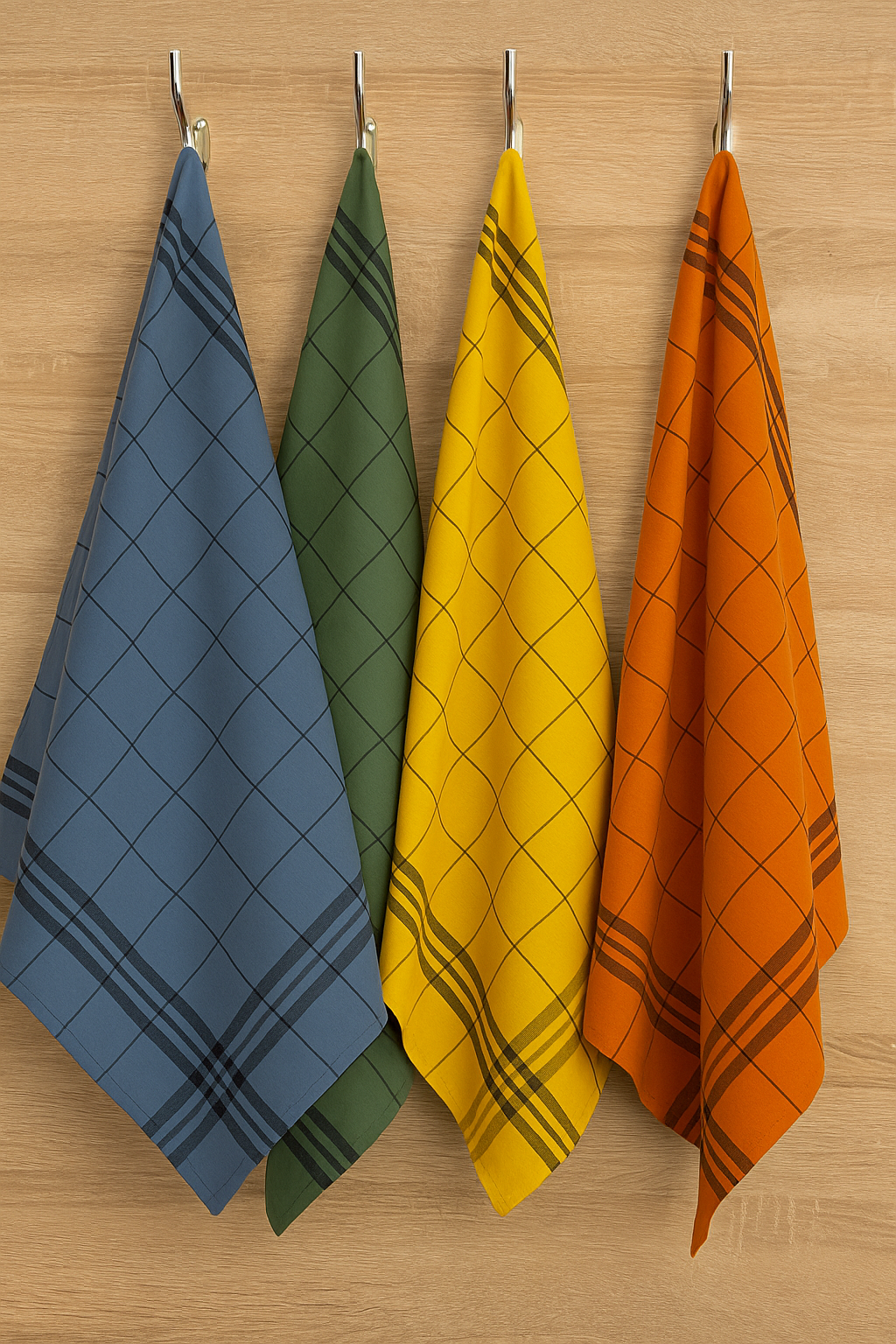 Set Canovacci Tela+Spugna QUADRI Cucina Moreali Tessile Casa