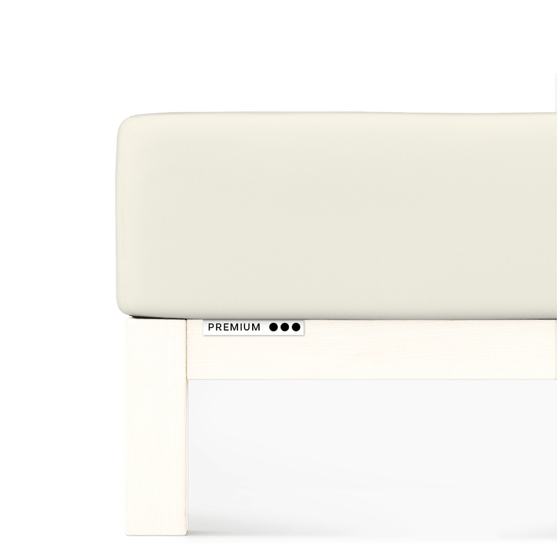 Sotto con Angoli in Jersey PREMIUM Letto Moreali Tessile Casa Franc./Matr. Standard | da 140x190 a 160x220 Avorio 132