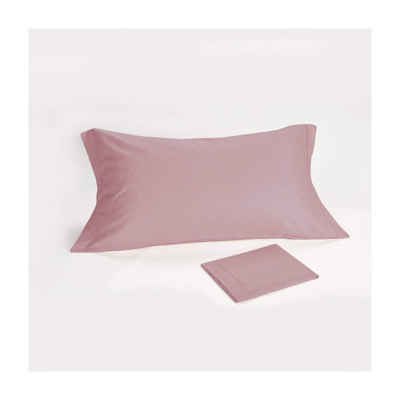 POPUP - Federa 4 Volants Percalle Cotone Made in Italy Materasso Moreali Tessile Casa 50 x 80 cm Malva