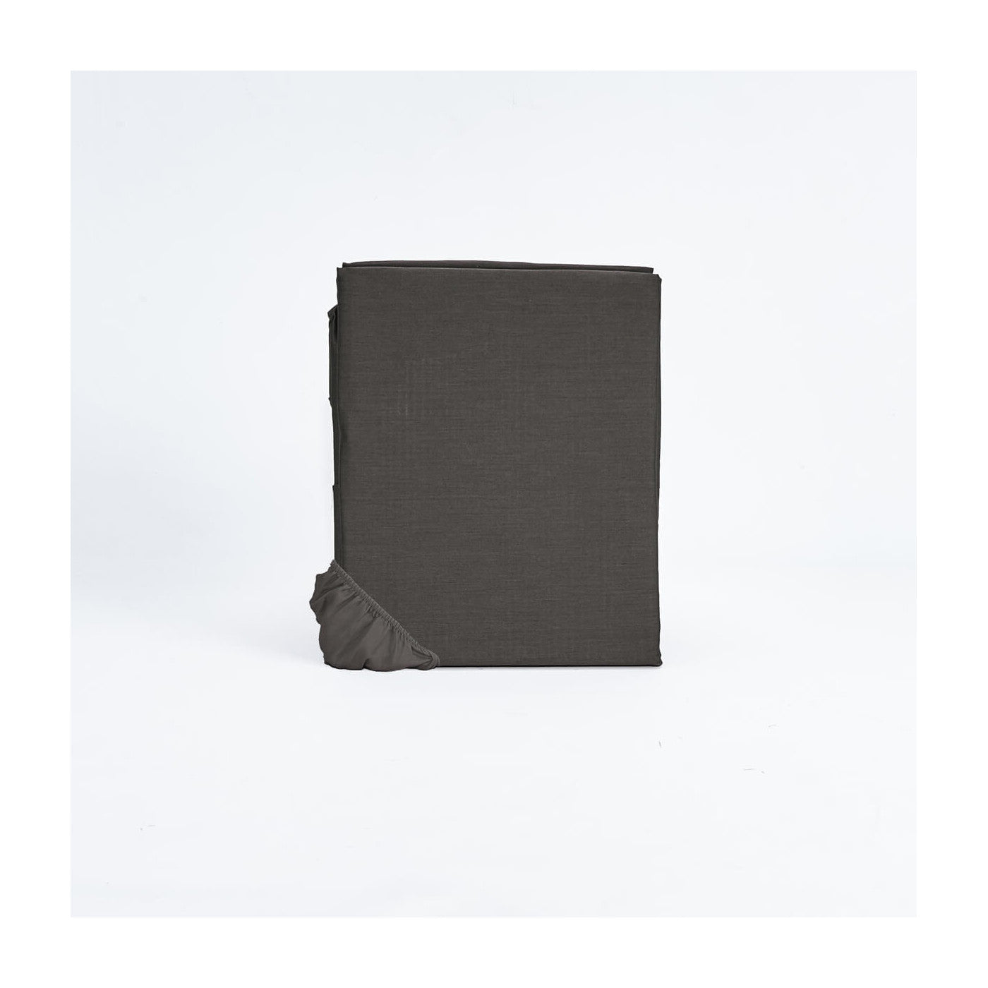 Sotto con Angoli Raso di Cotone Made in Italy Letto Moreali Tessile Casa Matrimoniale 160/180 x 200 Antracite