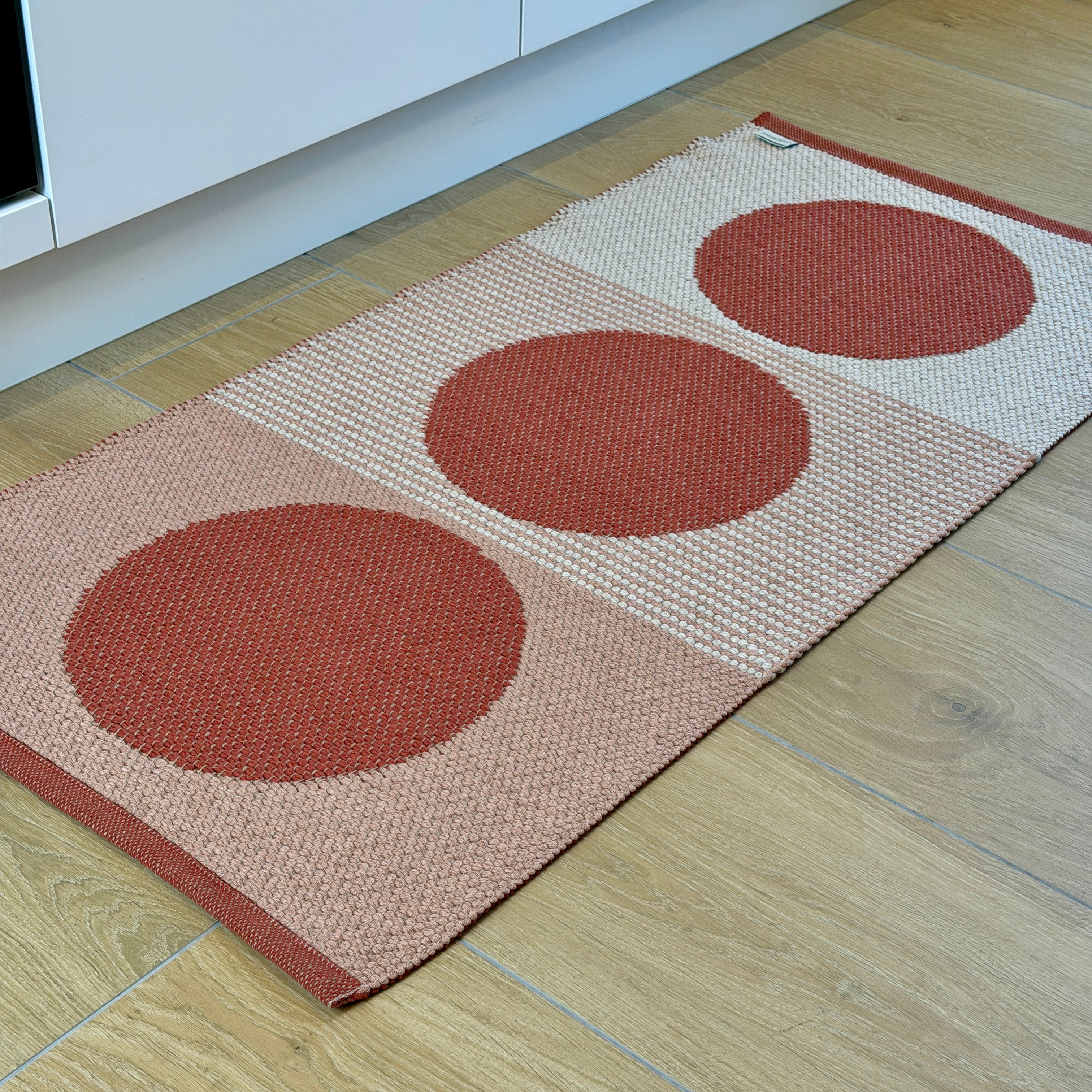 Tappeto Artigianale Jacquard Lino/Cotone POP ART Soggiorno Moreali Tessile Casa