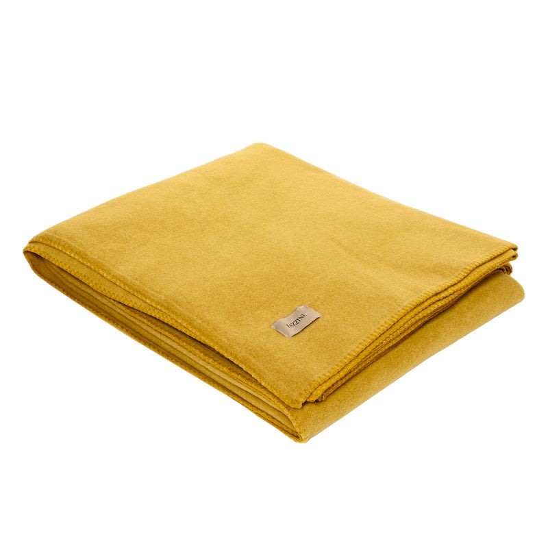 Plaid Viscosa Punto Cavallo Lucy Soggiorno Fazzini 160 x 210 Senape