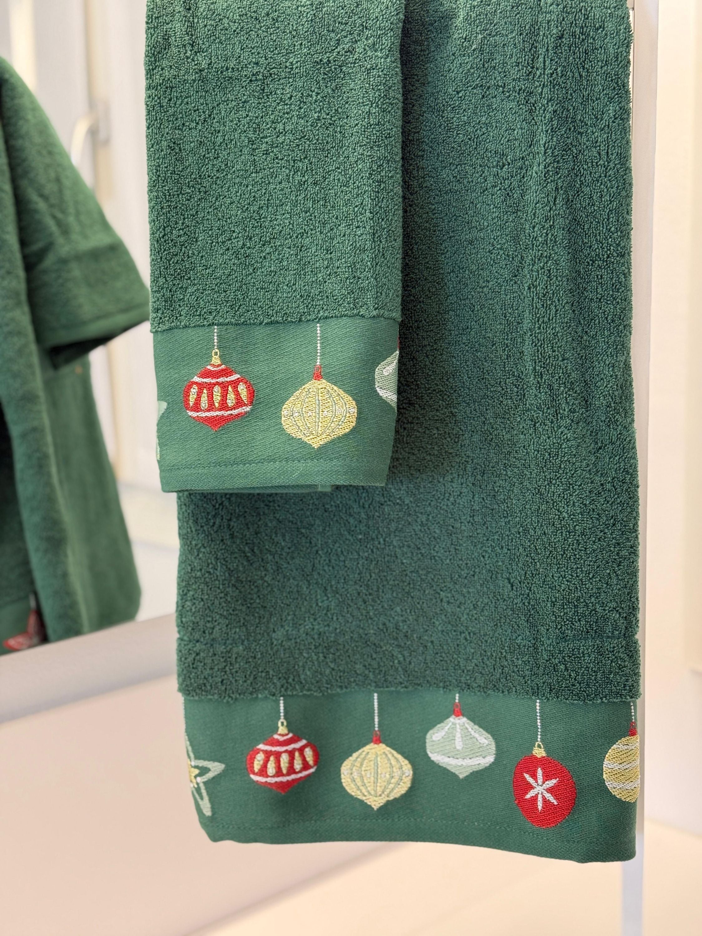 Set Asciugamani Jacquard BUBBLE Bagno Riviera 60 x 110 / 40 x 60 Verde