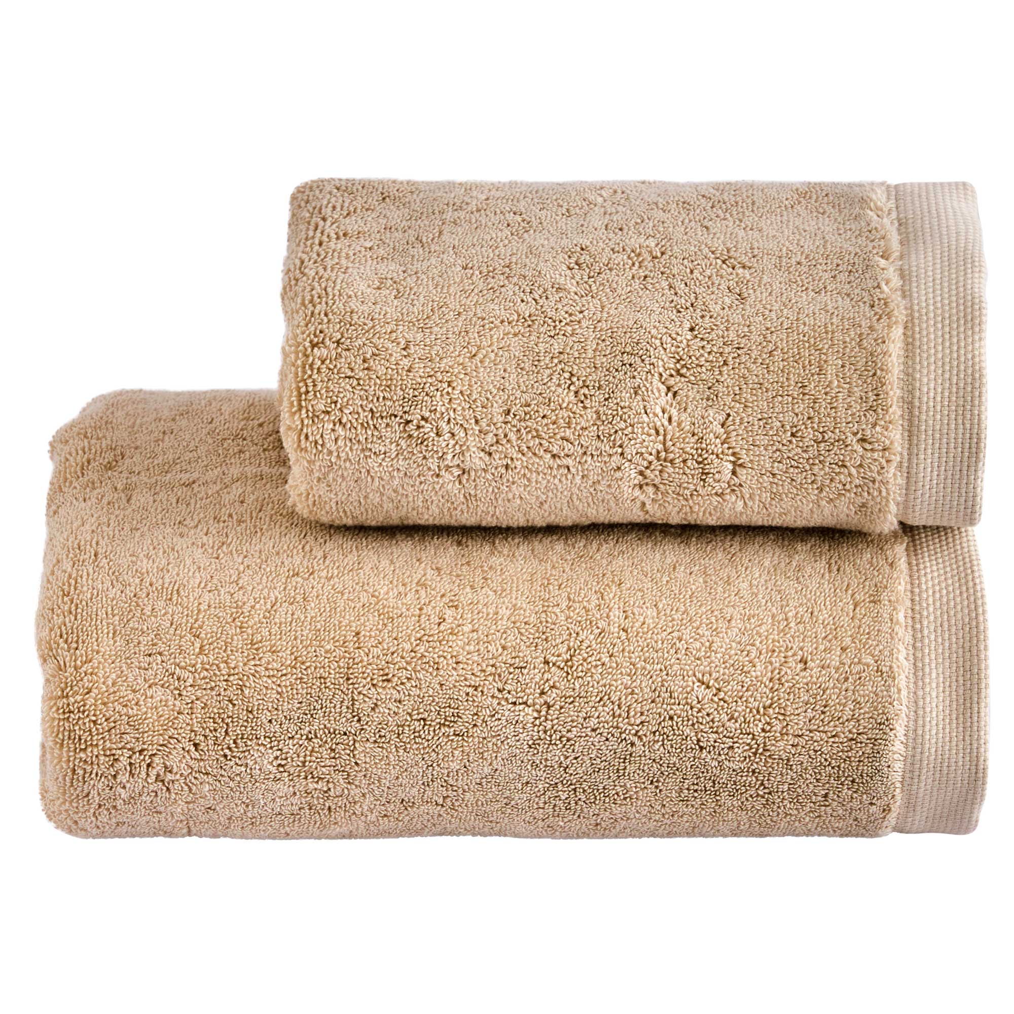 Set Asciugamani Super Soft ABBRACCIO Bagno Moreali Tessile Casa 60 x 100 / 40 x 60 Tortora