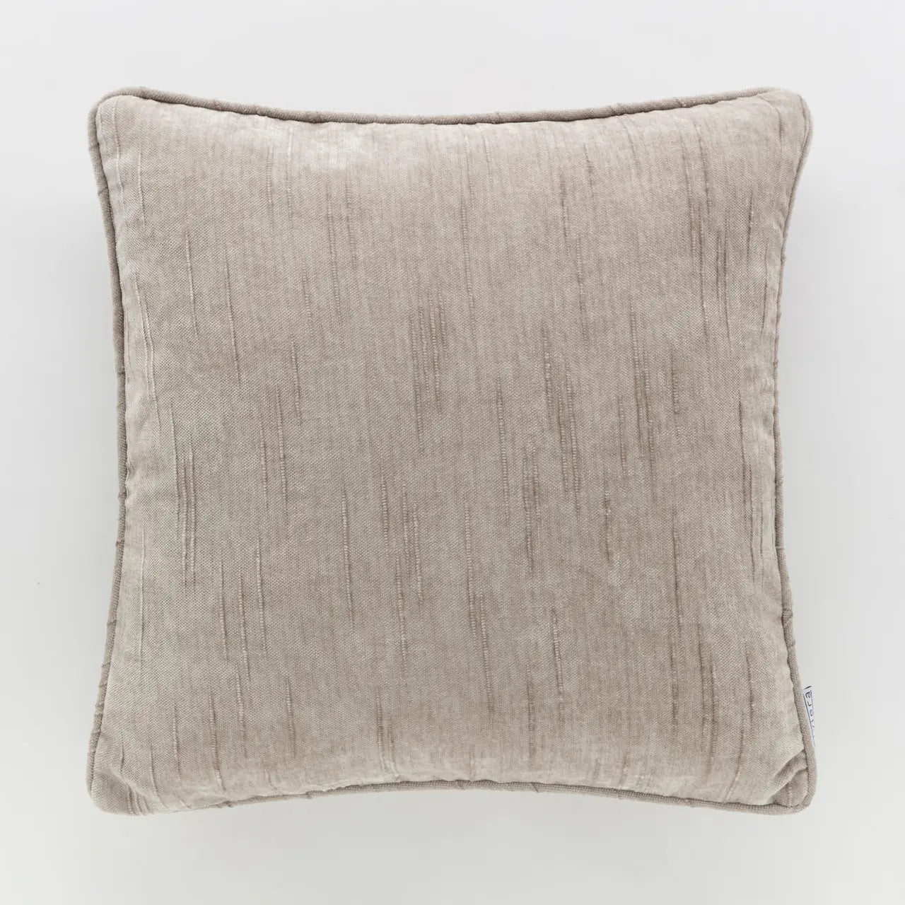 Cuscino Arredo Ciniglia Fiammata Lorey Soggiorno Riviera 50 x 50 Tortora