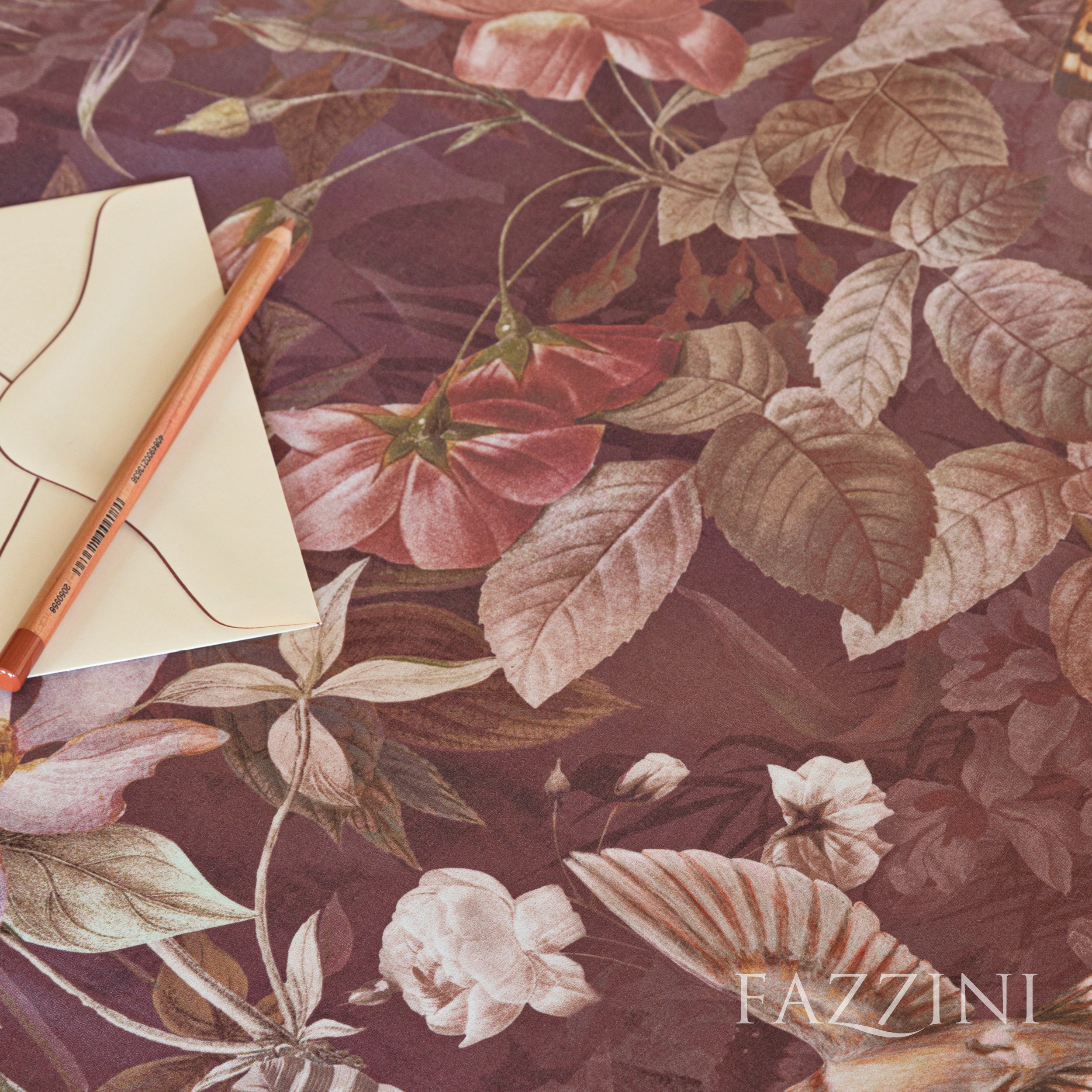 Parure Copripiumino Raso 300TC Protea Letto Fazzini