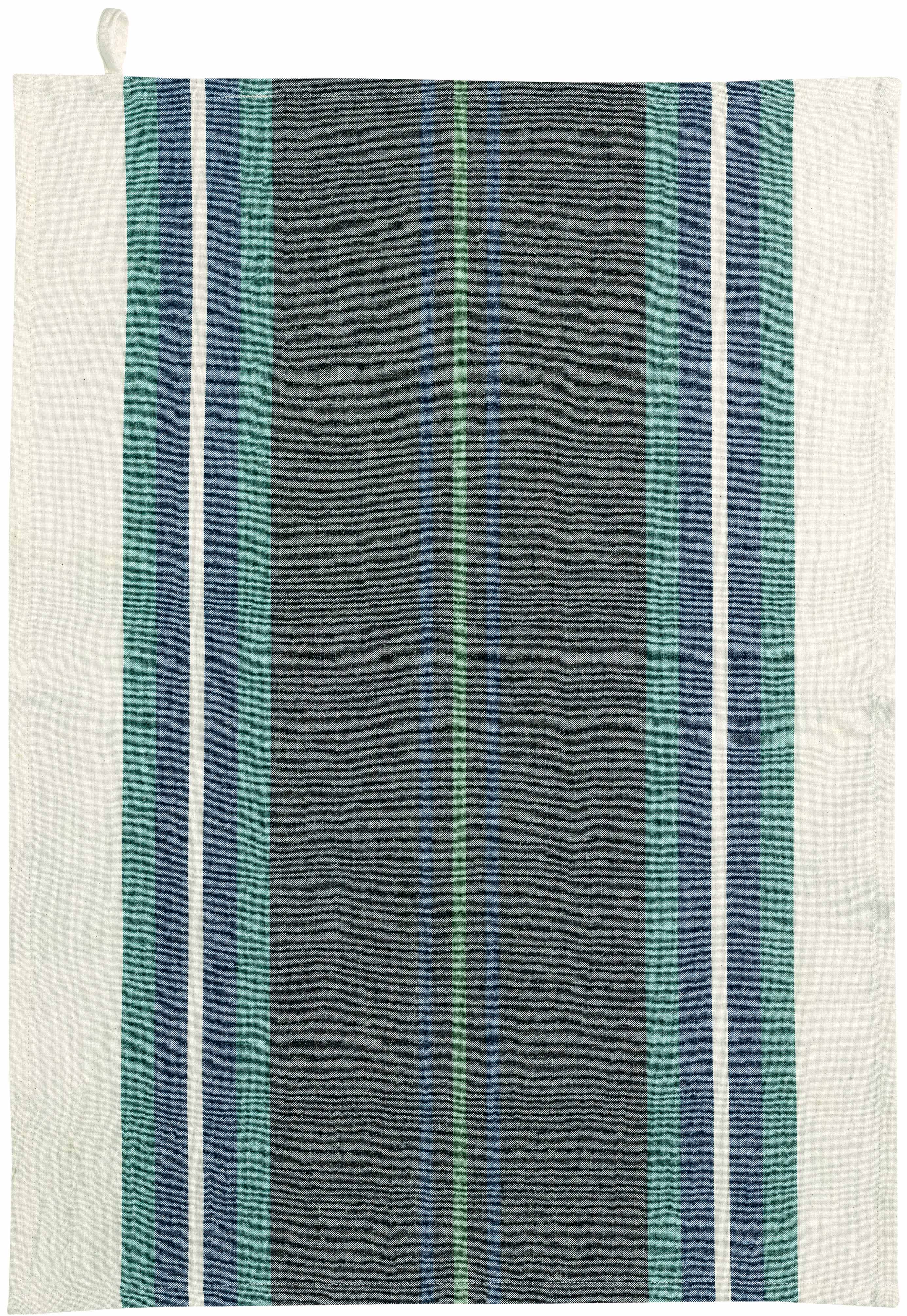 Canovaccio Cotone Riciclato Yuna Blu Cucina Vivaraise 50 x 70 cm Naturale