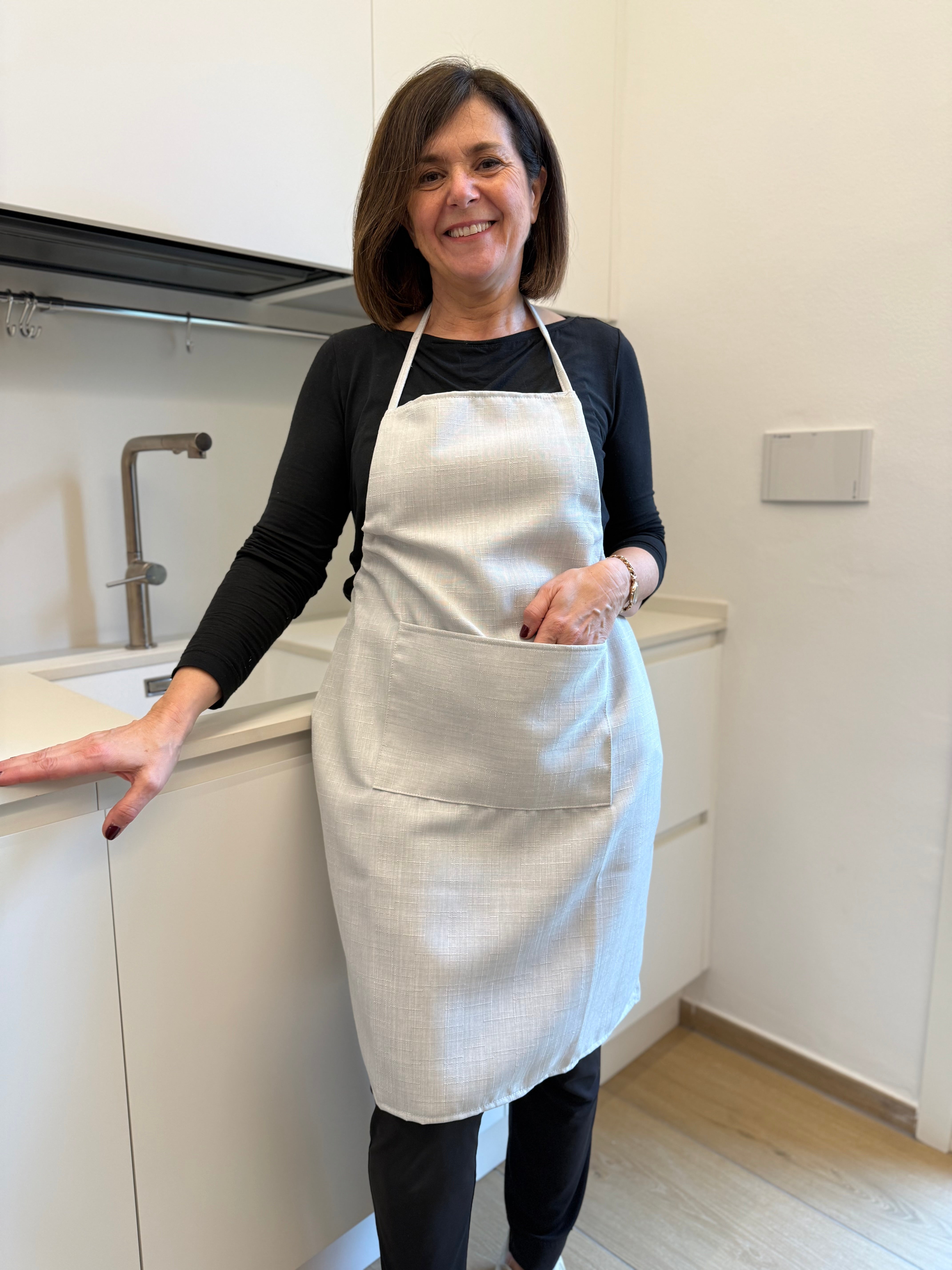 Grembiule Regolabile Antimacchia Cucina Moreali Tessile Casa Taglia Unica Perla