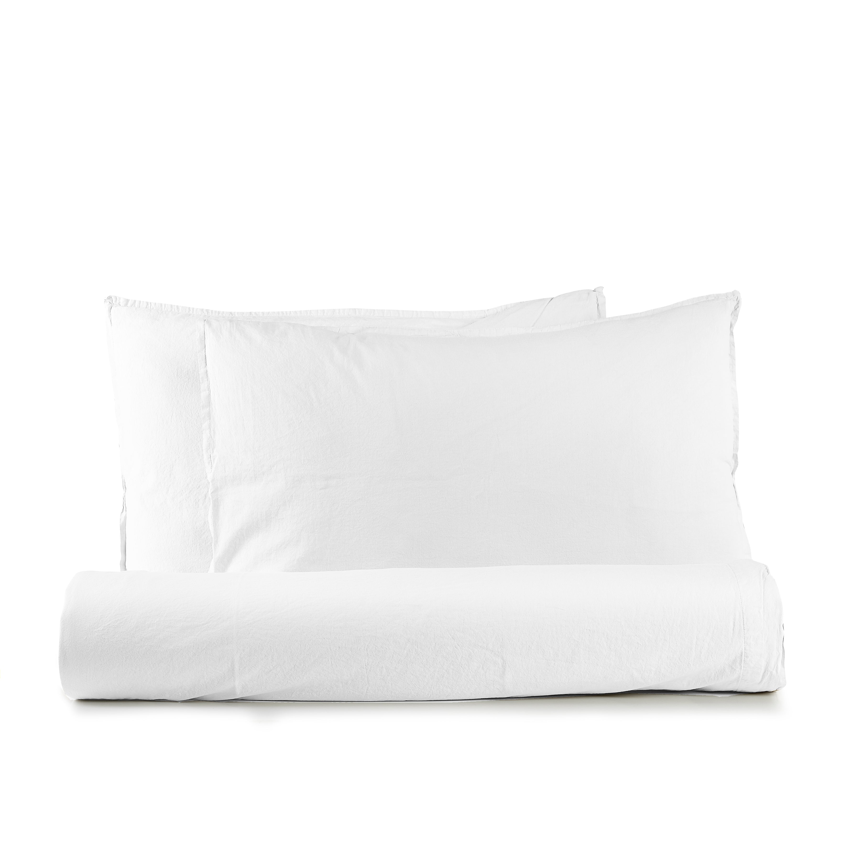 Parure Lenzuola Cotone No-Stiro ESSENZIALE Letto Moreali Tessile Casa Matrimoniale 250 x 295 Bianco