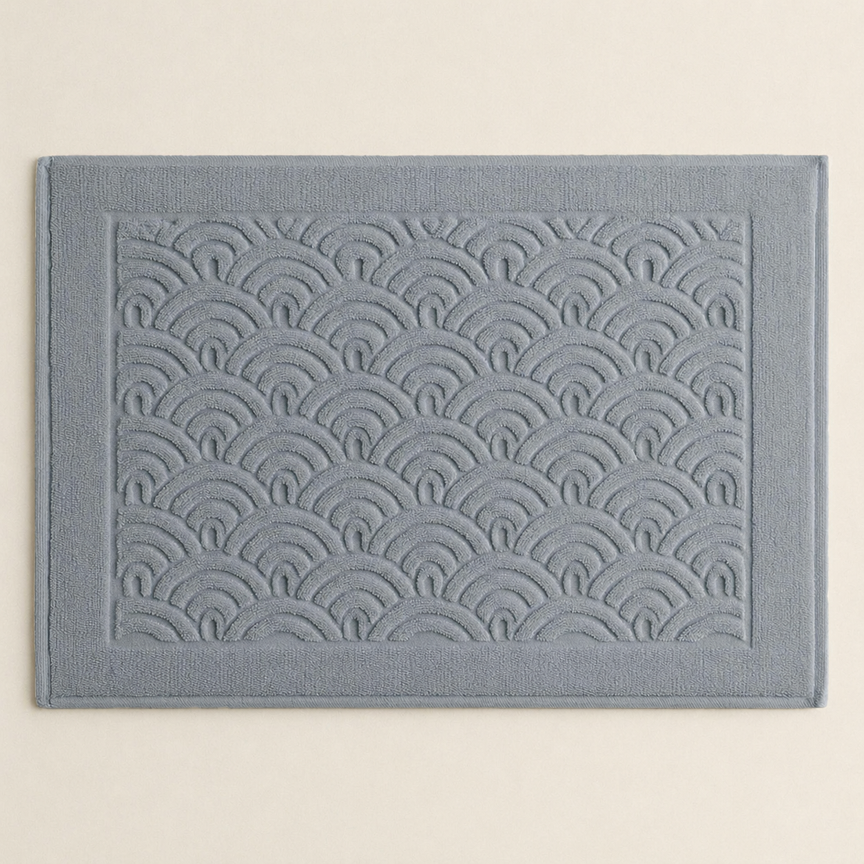 Tappeto Jacquard Tinto Capo MOON Cucina Moreali Tessile Casa 60 x 90 Azzurro Polvere