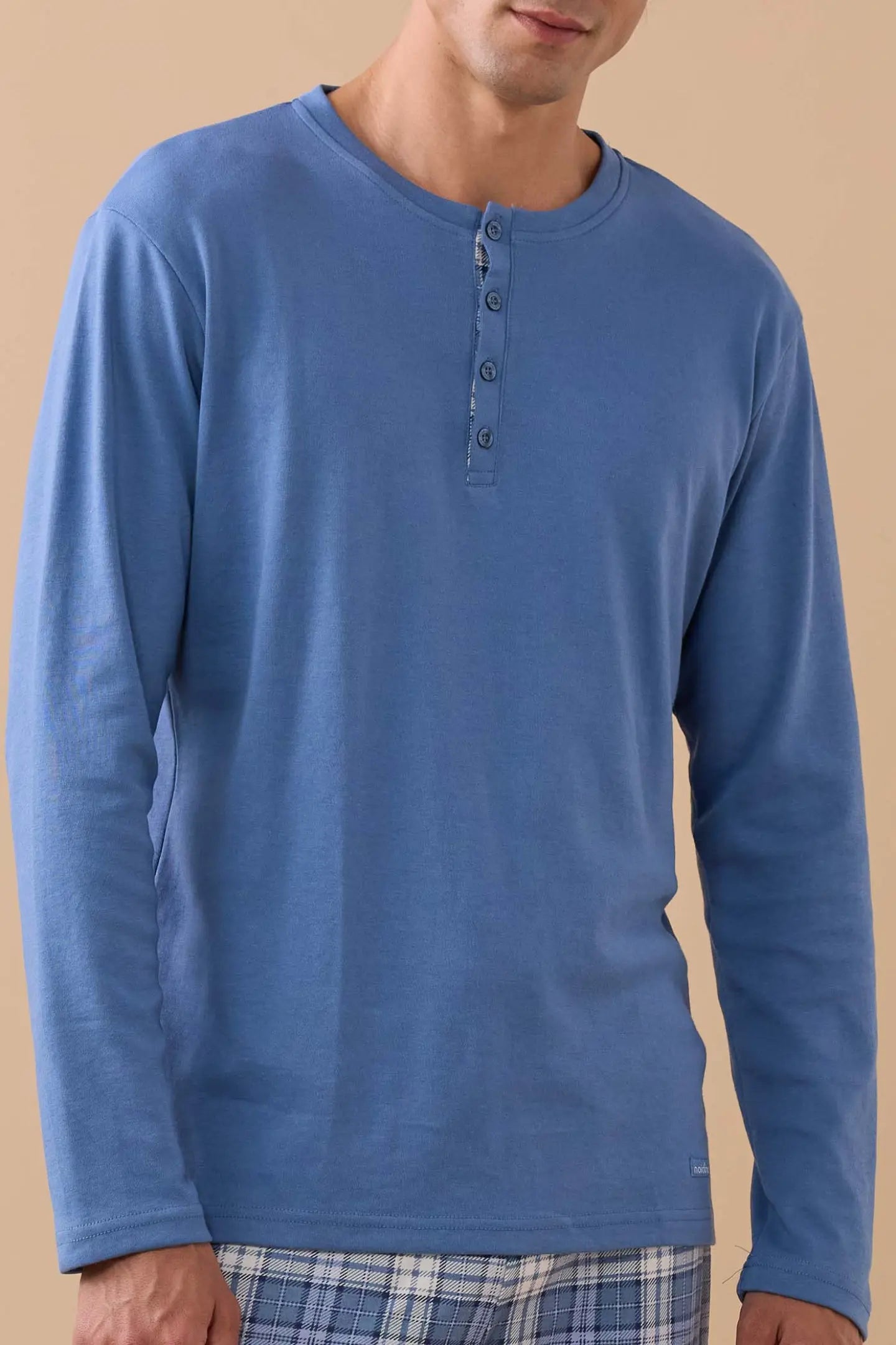 Pigiama Uomo Caldo Cotone Quadretti Abbigliamento noidinotte