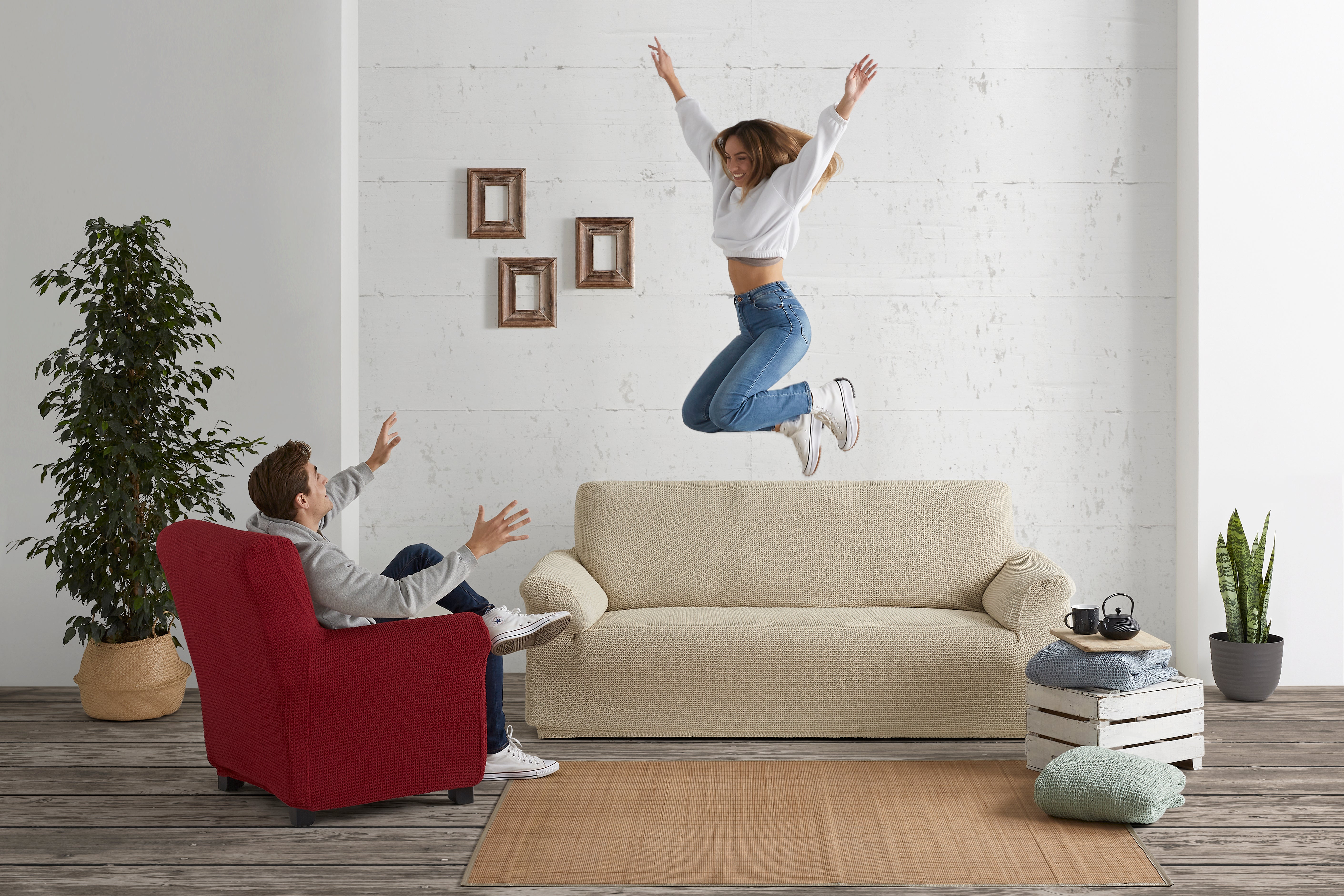 Copridivano Nido D'Ape Multi-Stretch Soggiorno Belmarti