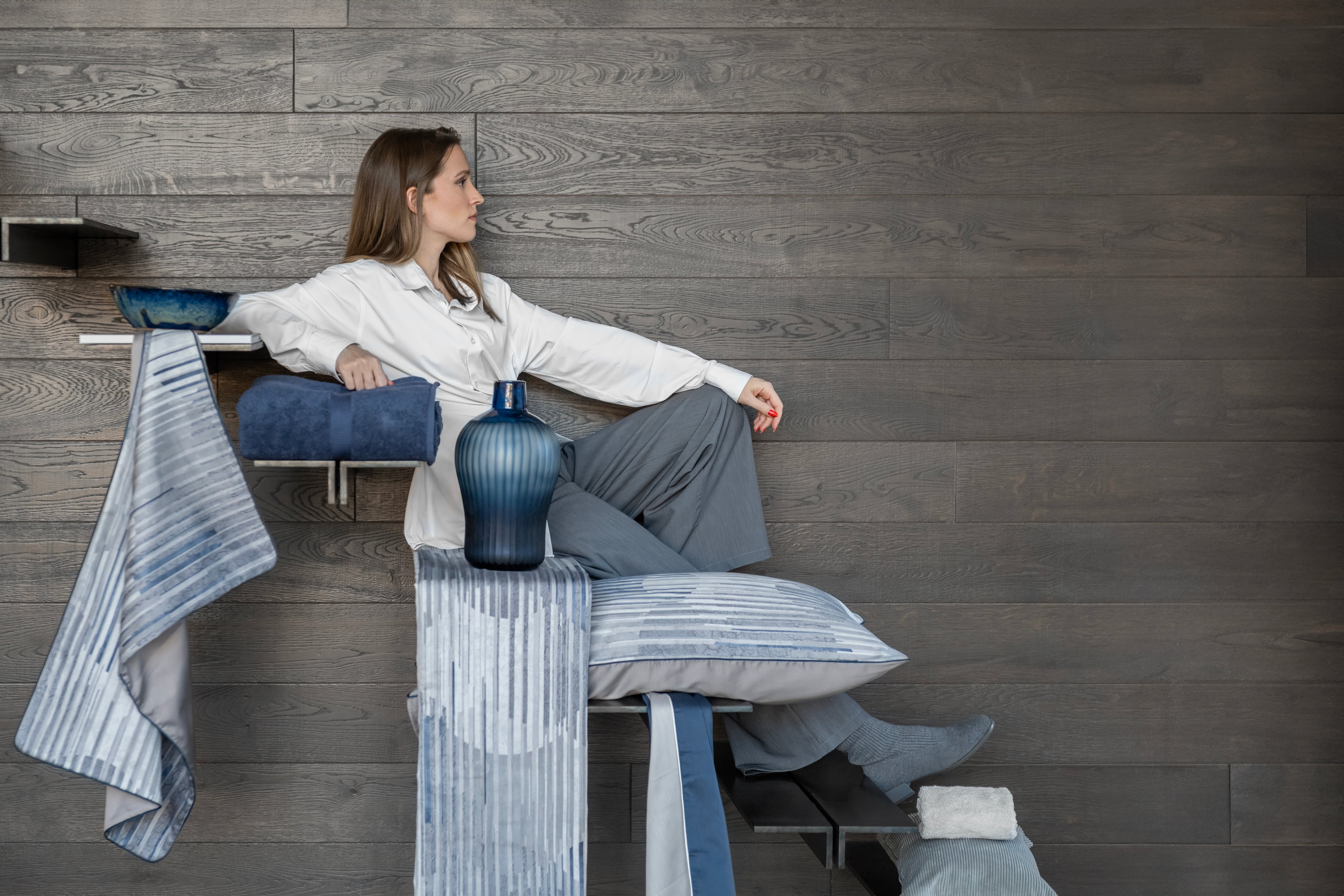 Completo Lenzuola Copriletto Raso Connor Letto Galizzi Matrimoniale Brina