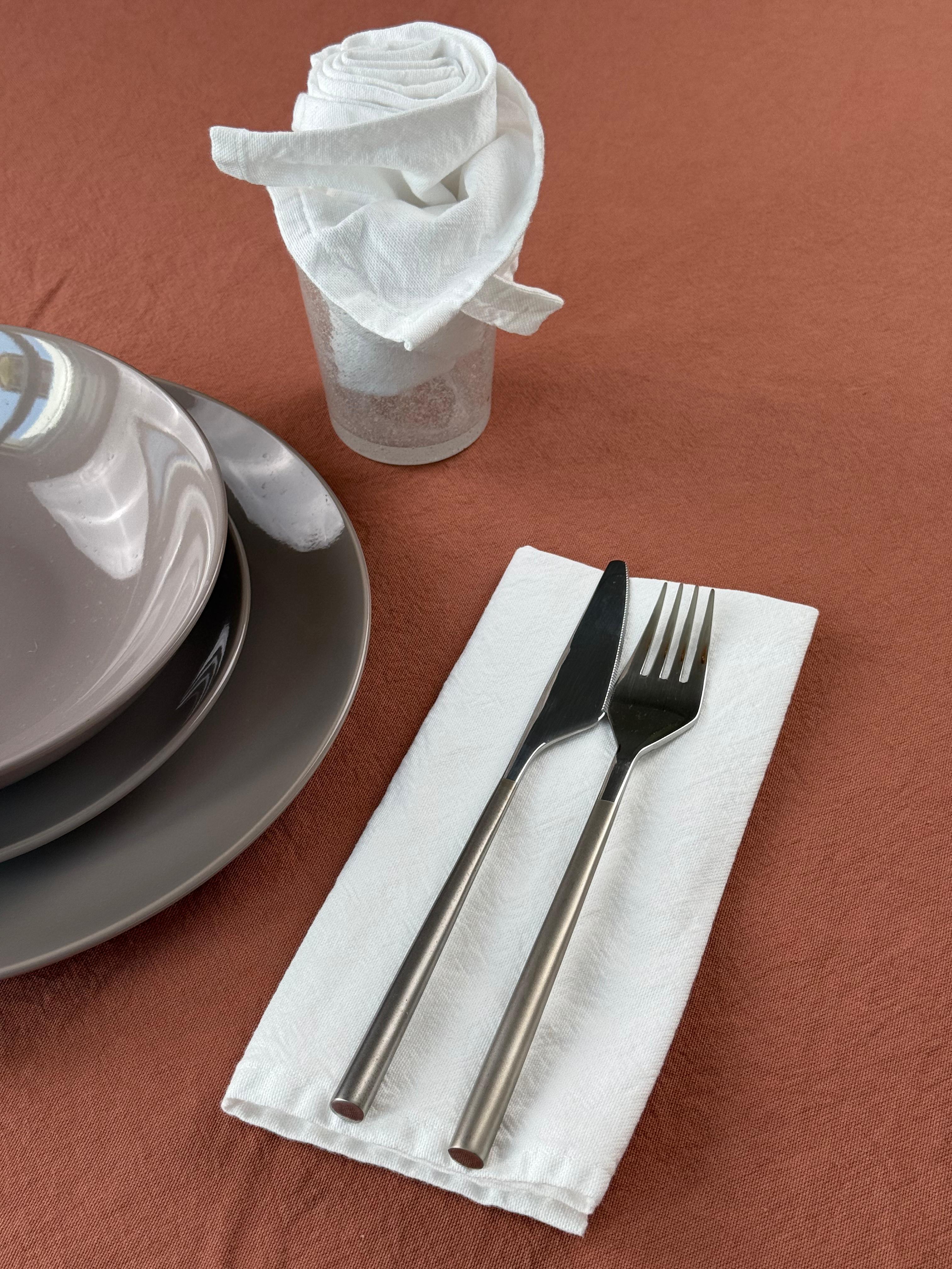 Set 4 Tovaglioli No-Stiro Cotone STONE Cucina Moreali Tessile Casa