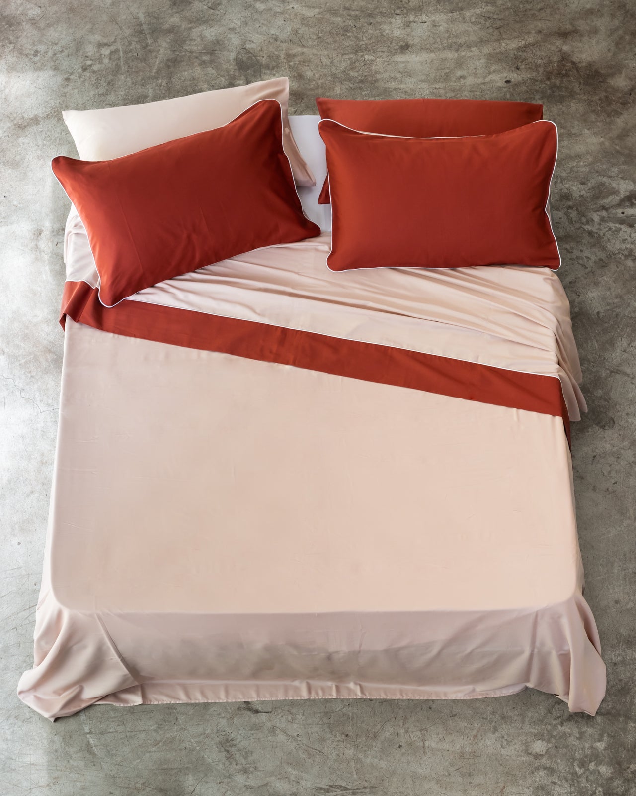 Parure Lenzuola Raso Cotone Double Letto Moreali Tessile Casa