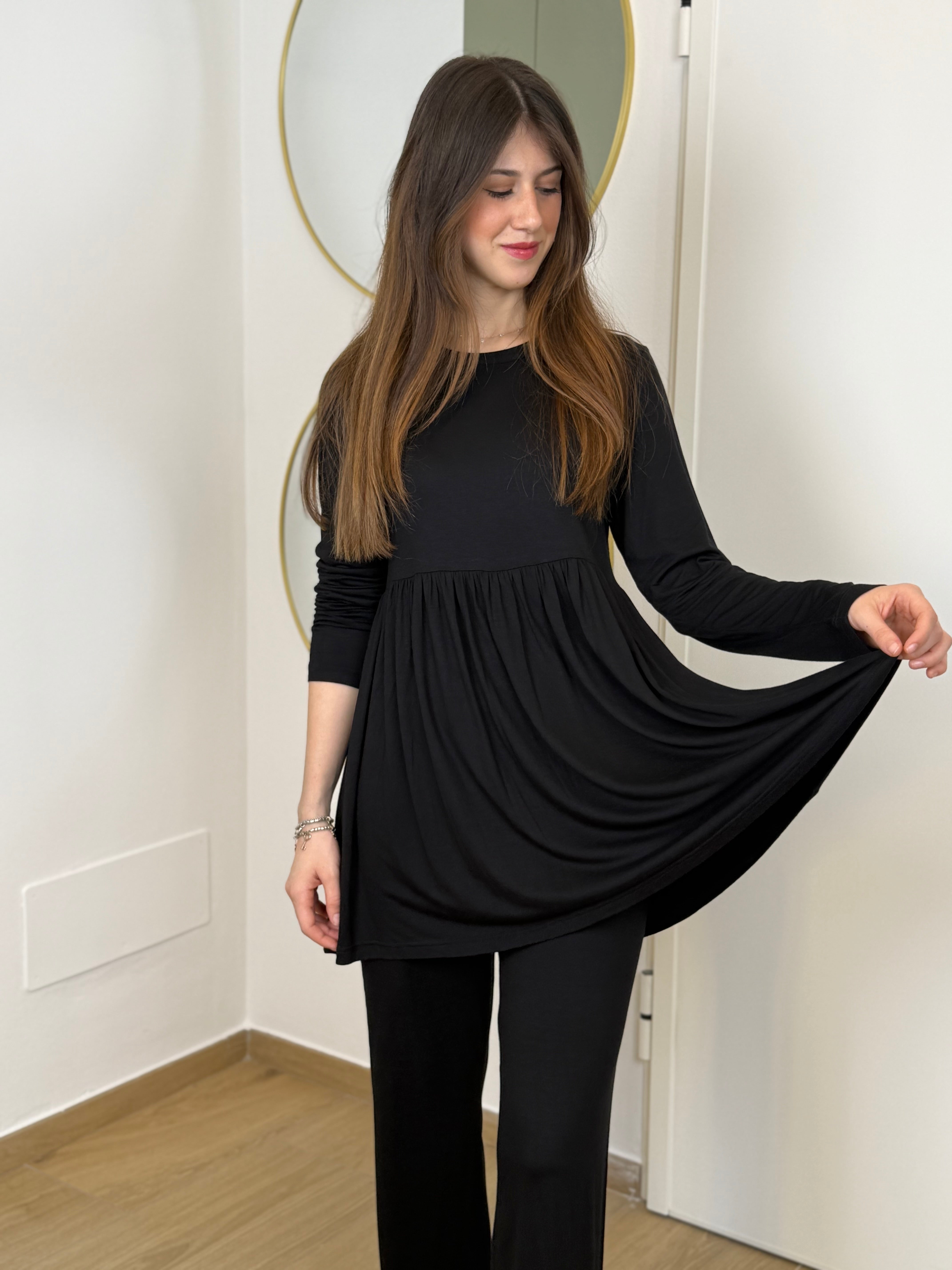 Pigiama Donna Taglio Sartoriale Abbigliamento Moreali Tessile Casa