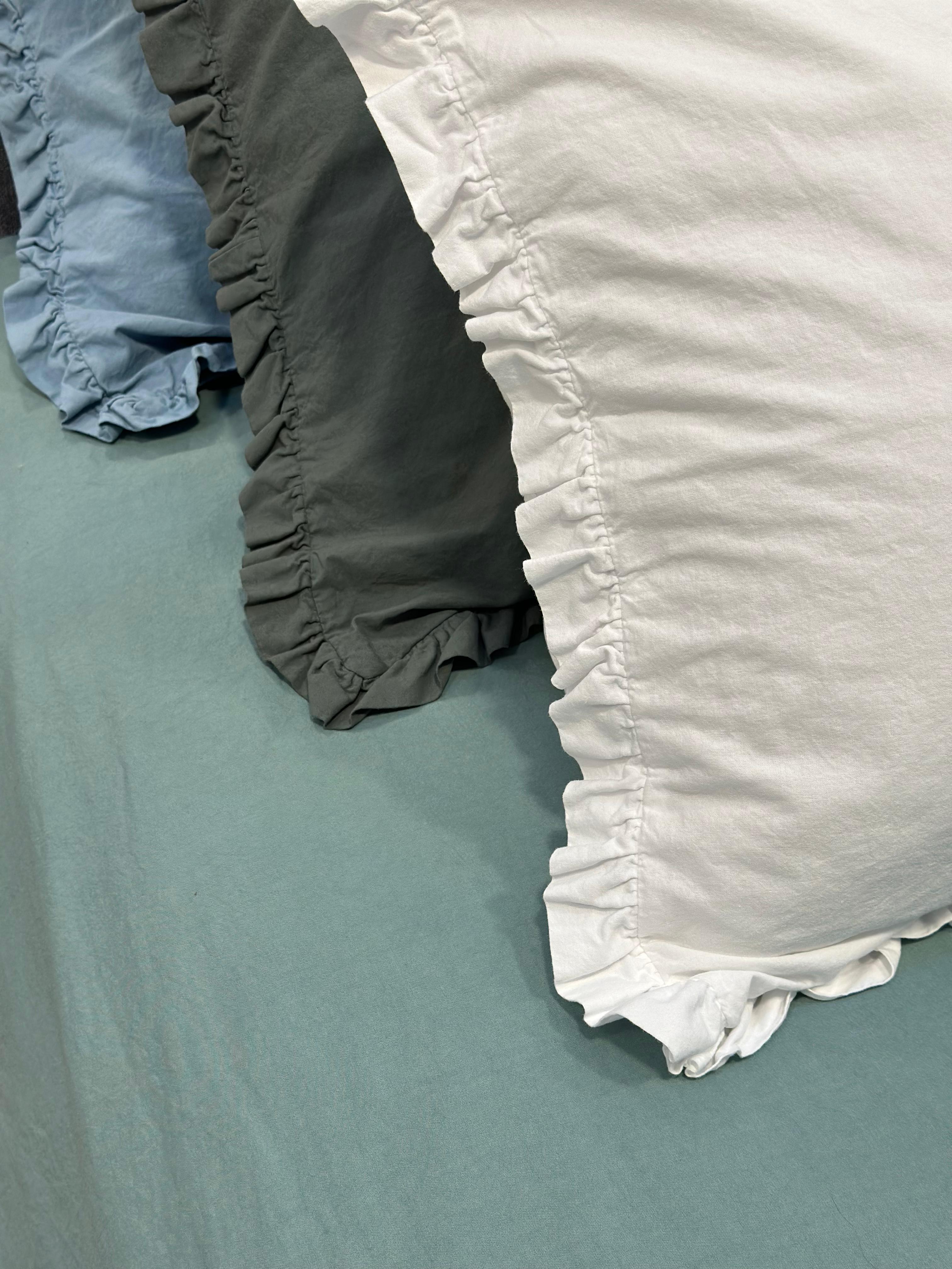 Coppia Federe Cotone No-Stiro FRAPPINA Letto Moreali Tessile Casa