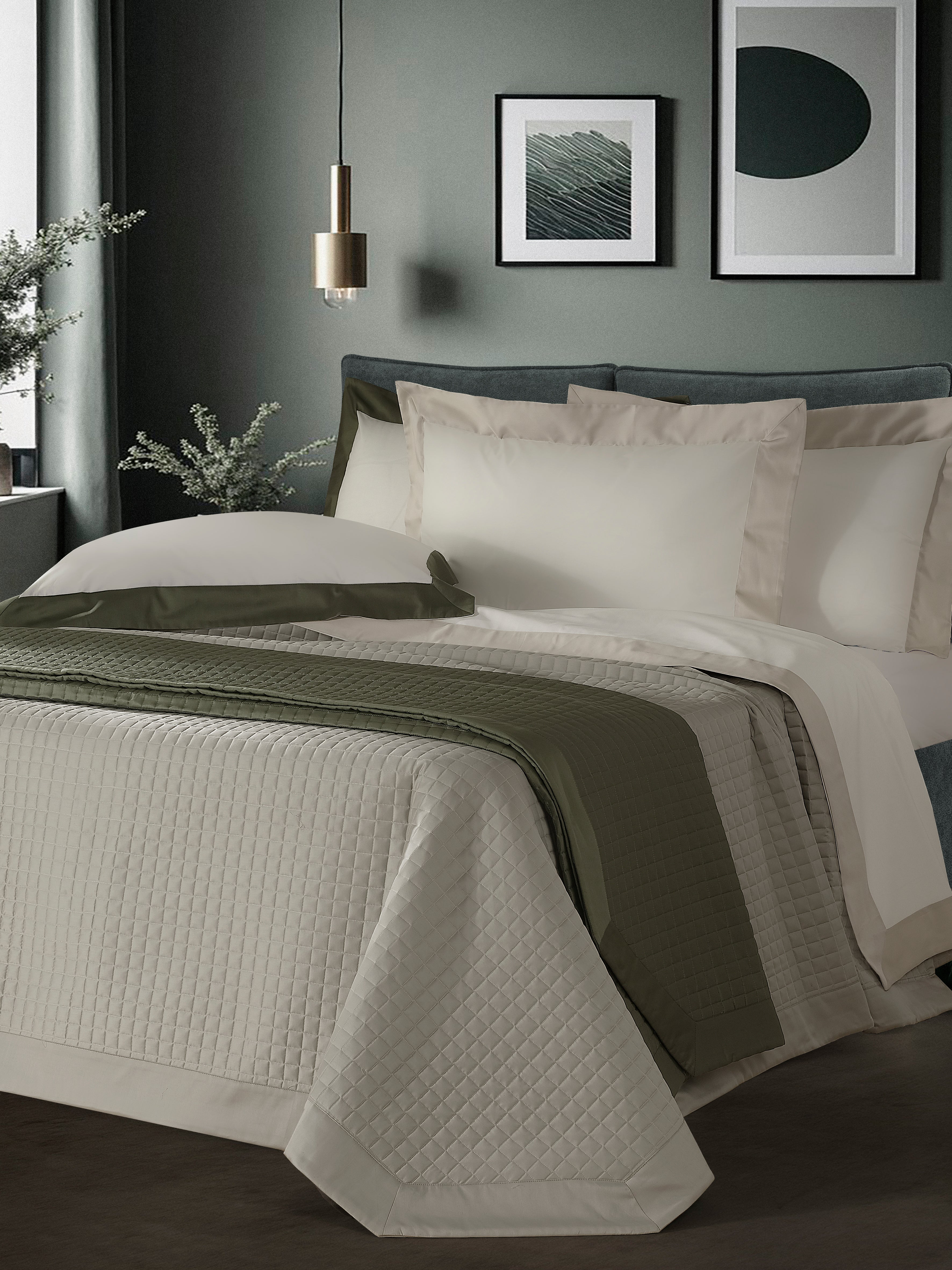 FINE SERIE Trapuntino Raso di Cotone Luxury Letto Moreali Tessile Casa