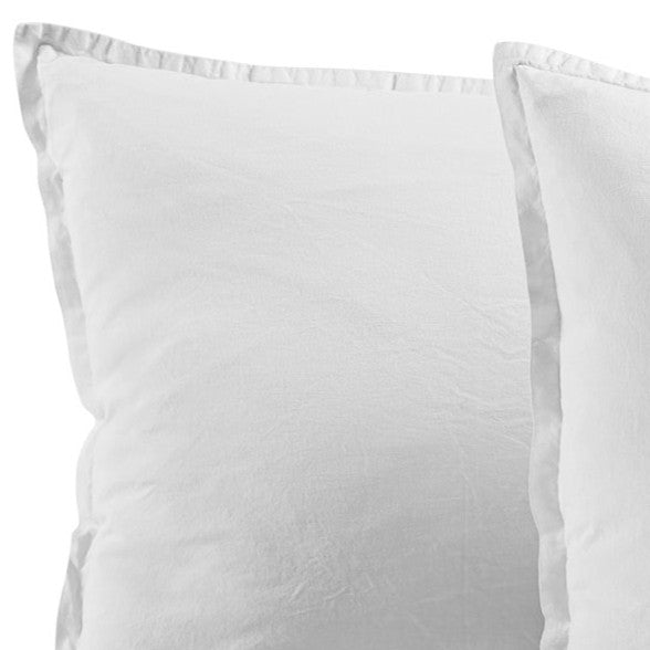 Coppia Federe Cotone No-Stiro ESSENZIALE Letto Moreali Tessile Casa 50 x 80 cm Bianco