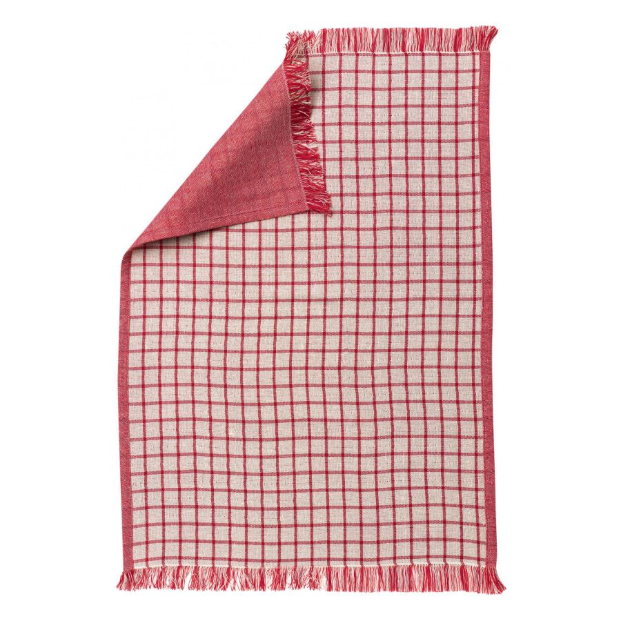 Canovaccio Cotone Riciclato Quadri Cucina Winkler 50 x 70 cm Rosso