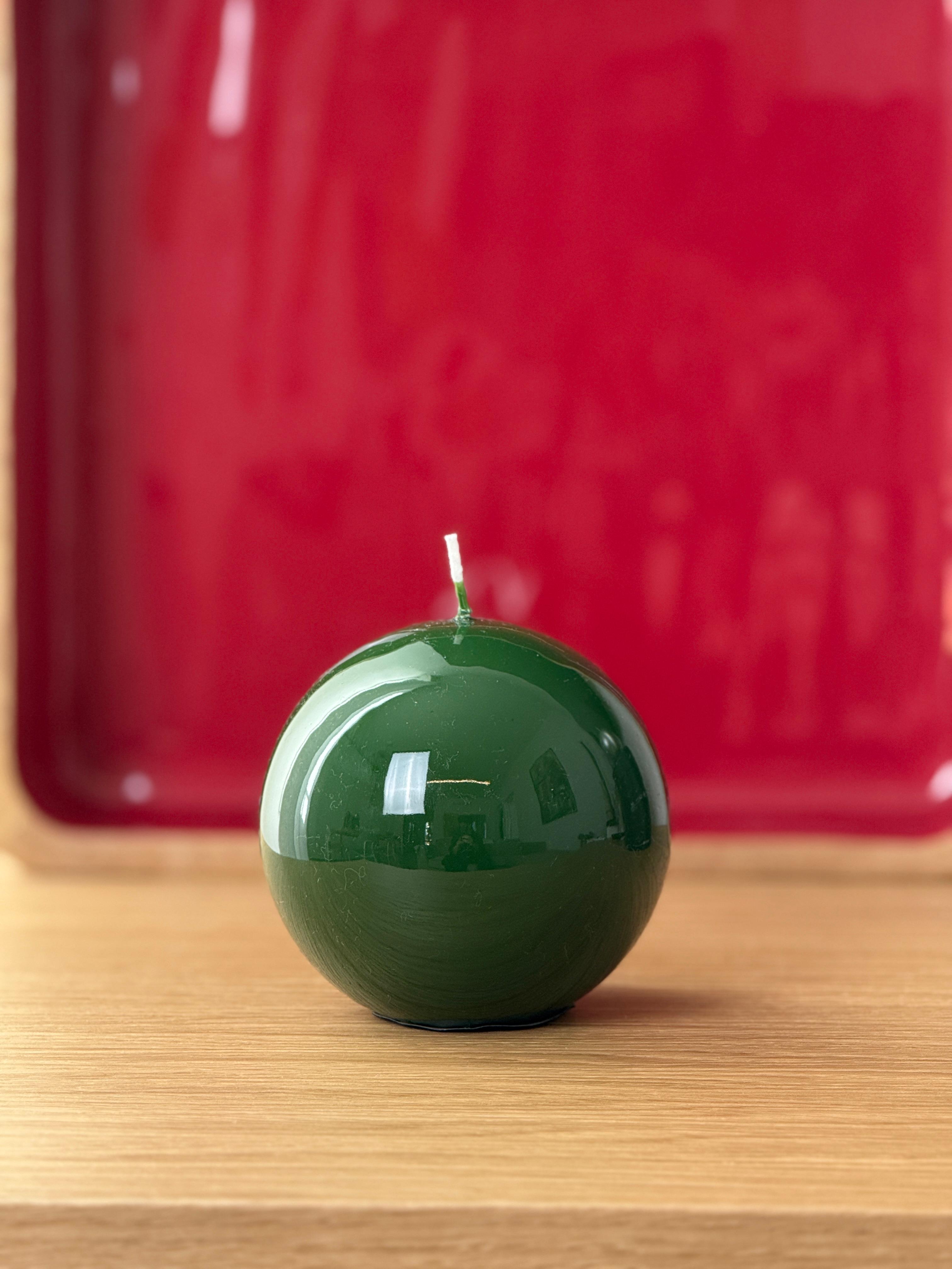 Candela Sfera Handmade in Italy Soggiorno Meloria 100 mm Verde Oliva