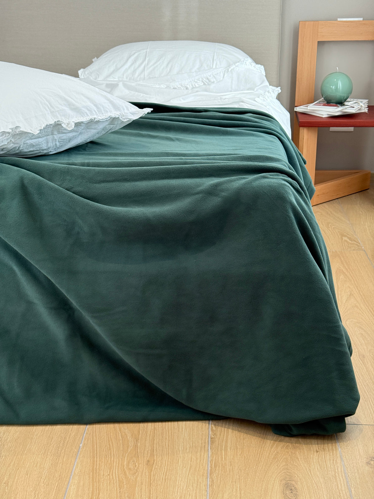 Coperta Pile Battuto ABBRACCIO Soggiorno Moreali Tessile Casa Matrimoniale 250 x 210 Verde Foresta E989
