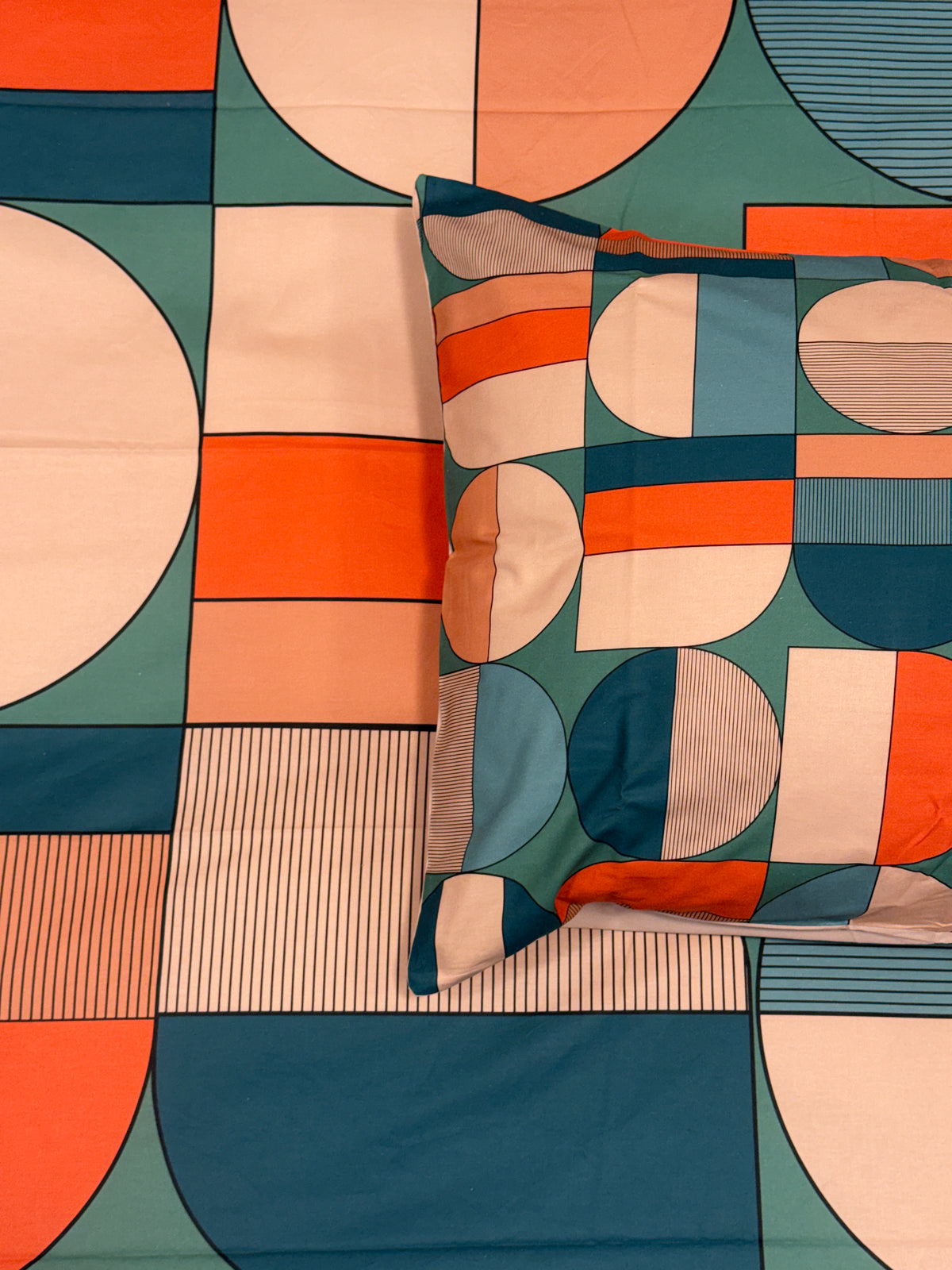 POPUP - Parure Copripiumino Stampa Digitale PATTERN Letto Moreali Tessile Casa