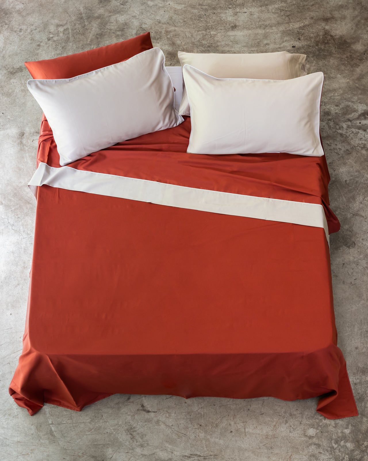 Parure Lenzuola Raso Cotone Double