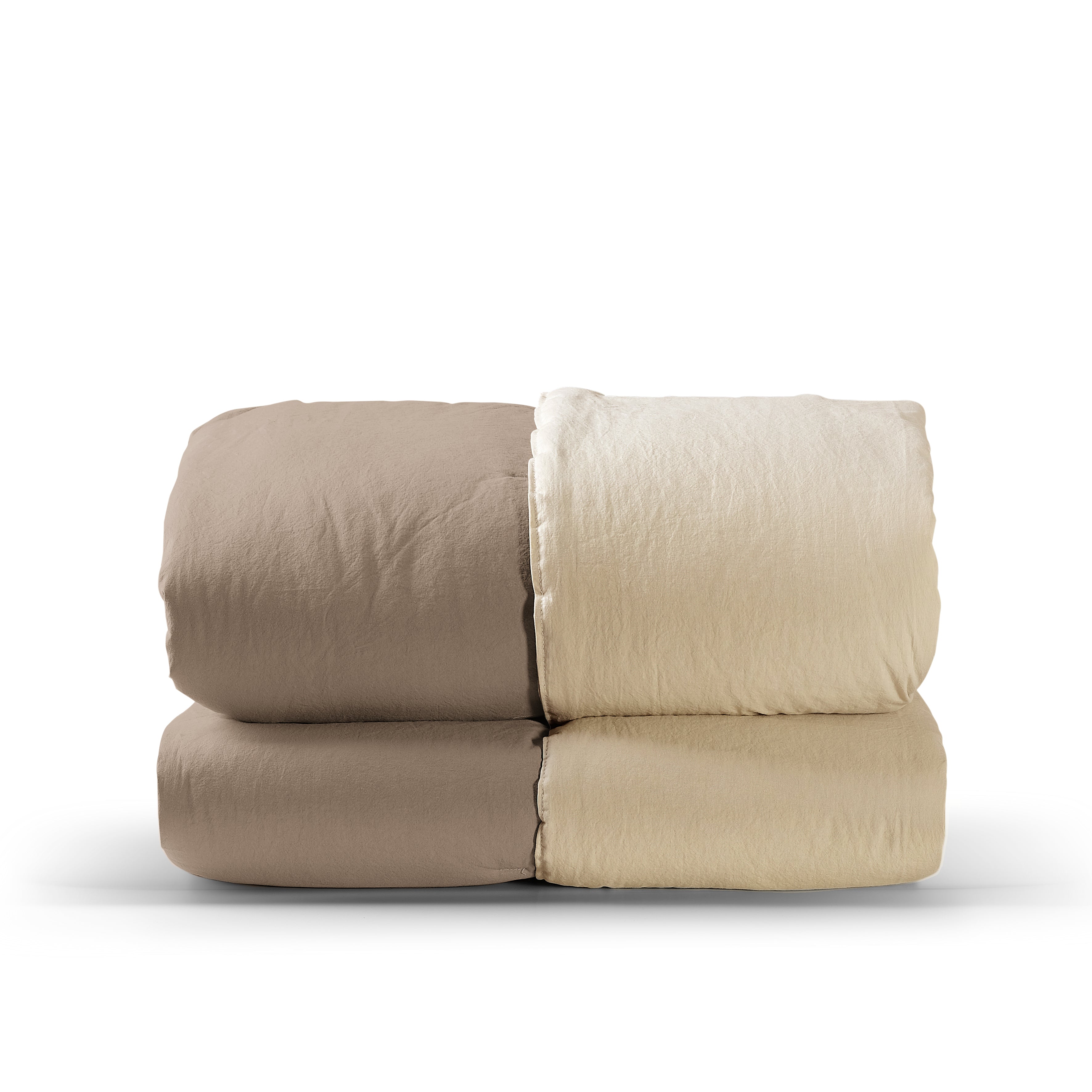 Trapunta CALDA No-Stiro Double TRECENTO Letto Moreali Tessile Casa Matrimoniale 270 x 270 Tortora/Corda