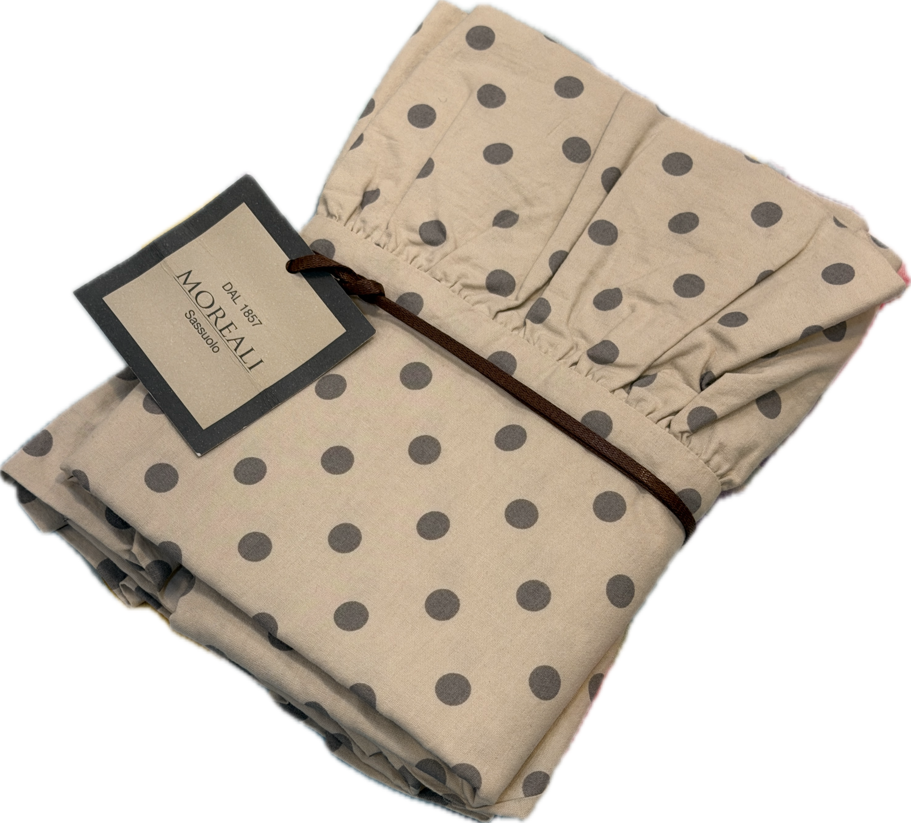 POPUP Coppia Federe Cotone No-Stiro Sovratinto FRAPPA Letto Moreali Tessile Casa 50 x 80 cm Pois Corda