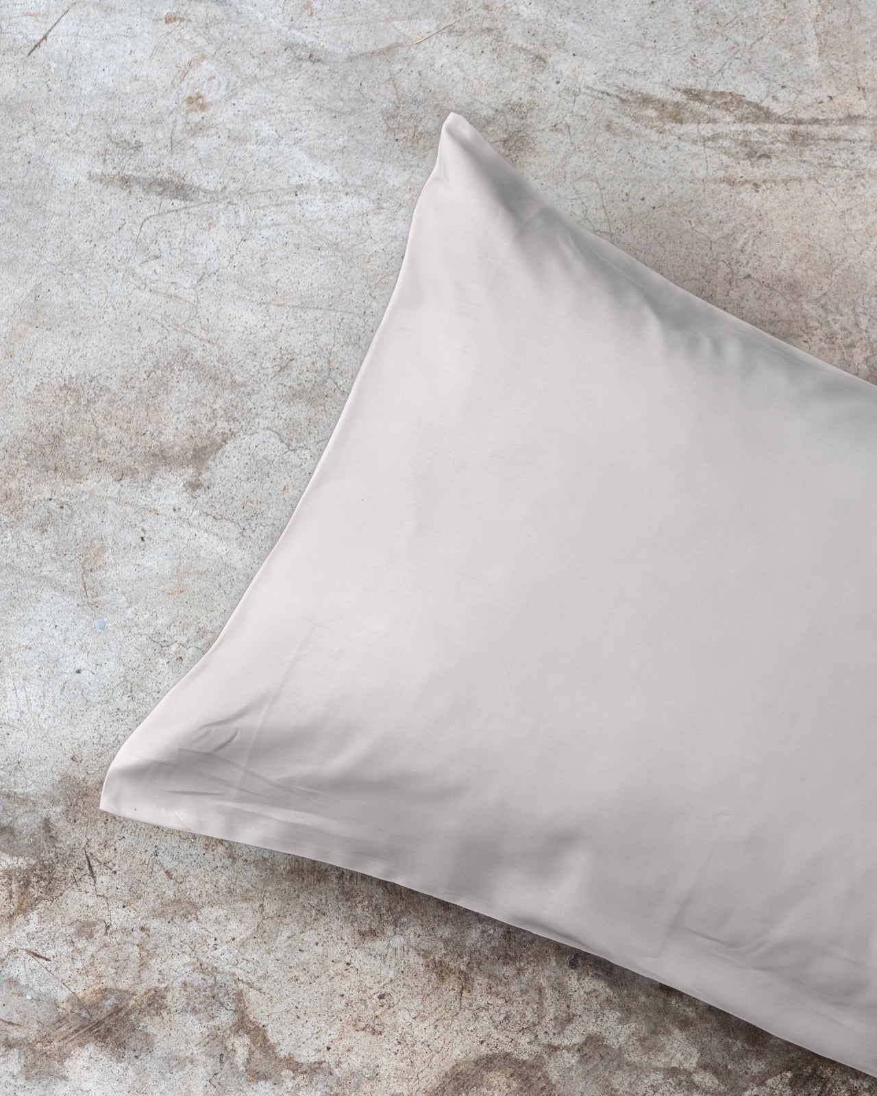 POPUP Federa Tinta Unita Raso di Cotone Letto Moreali Tessile Casa 52 x 82 cm Pietra