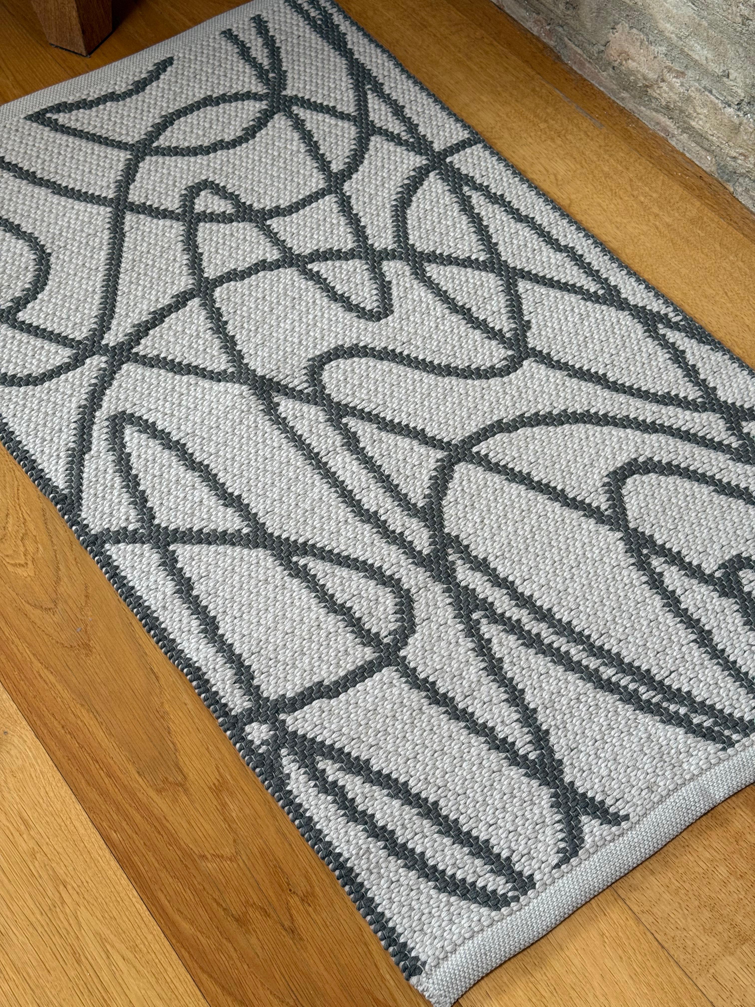 Tappeto Artigianale Lino/Cotone ABSTRACT Soggiorno Moreali Tessile Casa