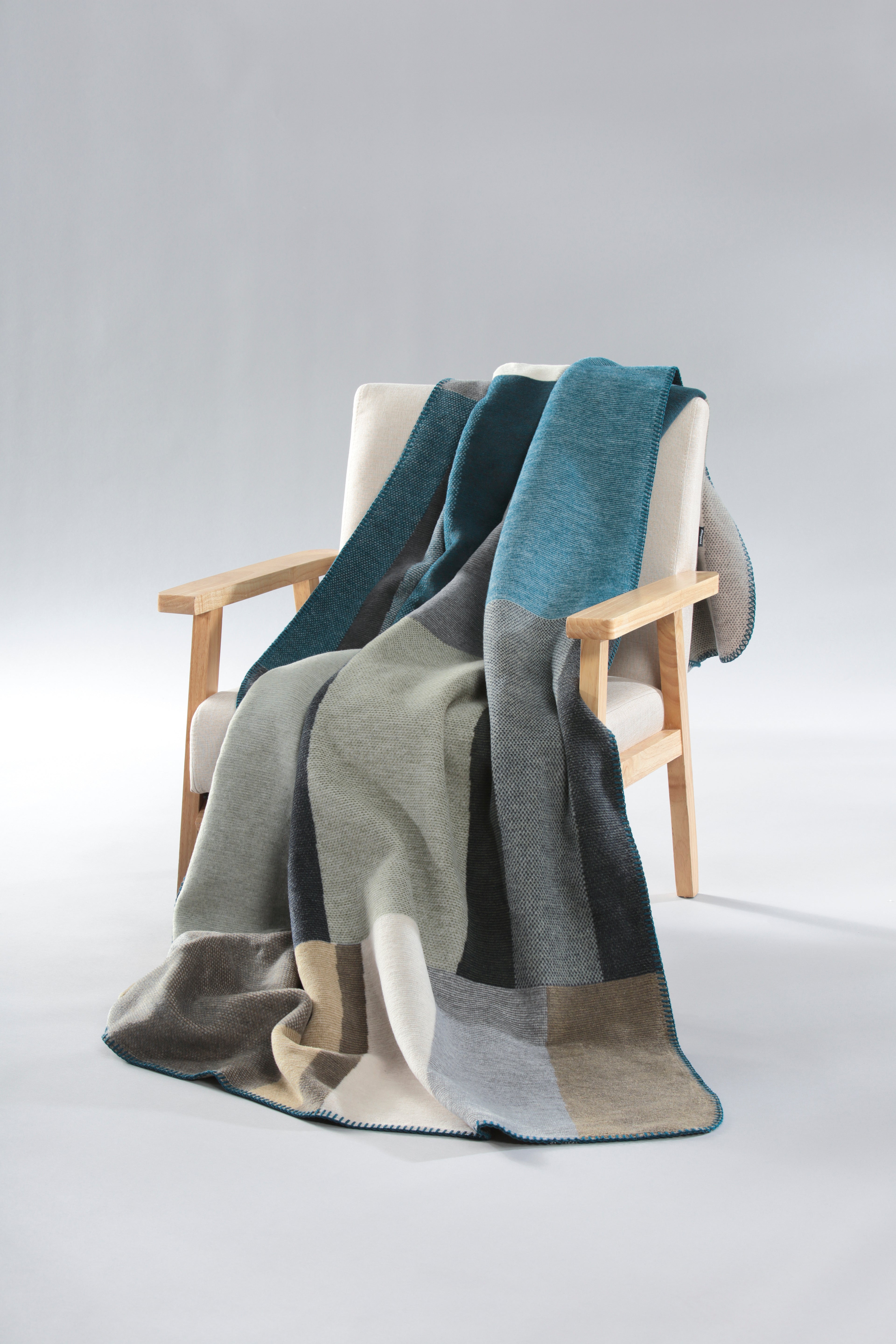 Plaid Caldo Cotone Verdant Vibes Soggiorno Borbo