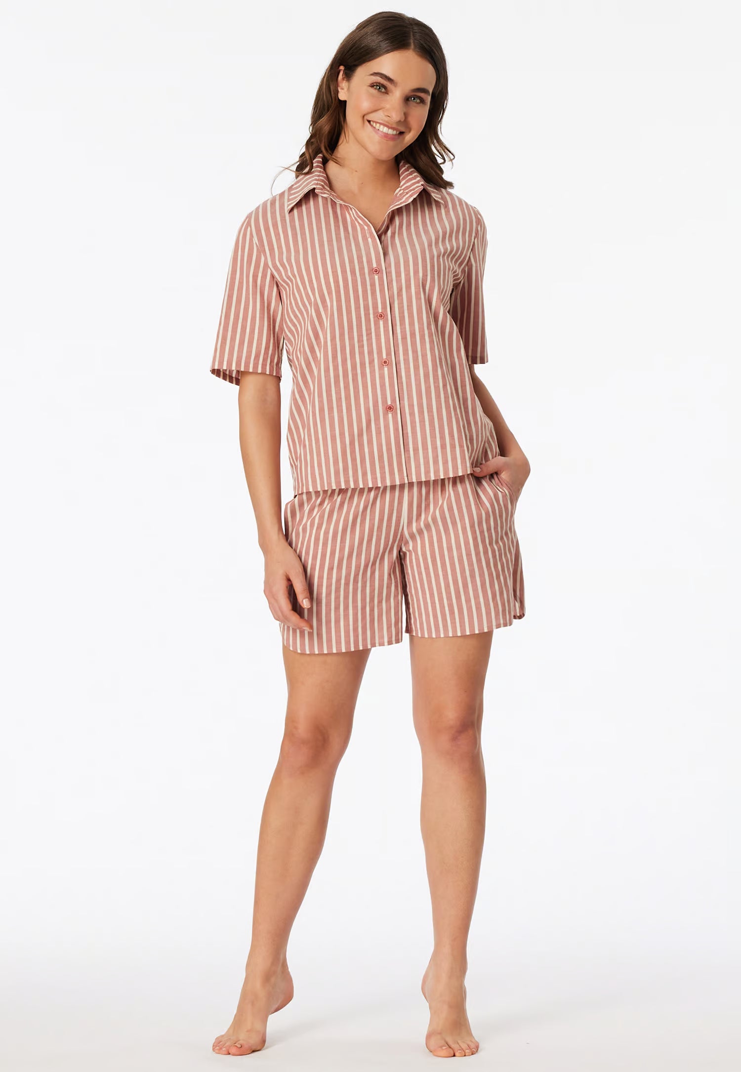 Pigiama Corto Aperto Stripes Marrakech Abbigliamento Schiesser M Marrakech