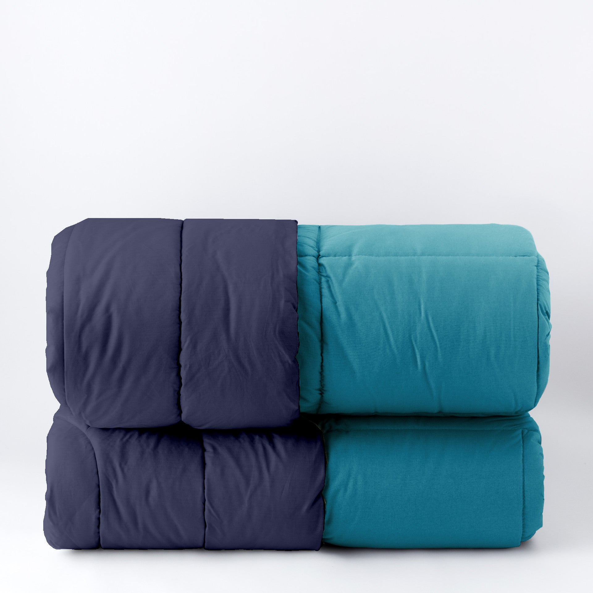 Trapunta CALDA 350g Passepartout Letto Riviera Matrimoniale 260 x 270 Blu Navy