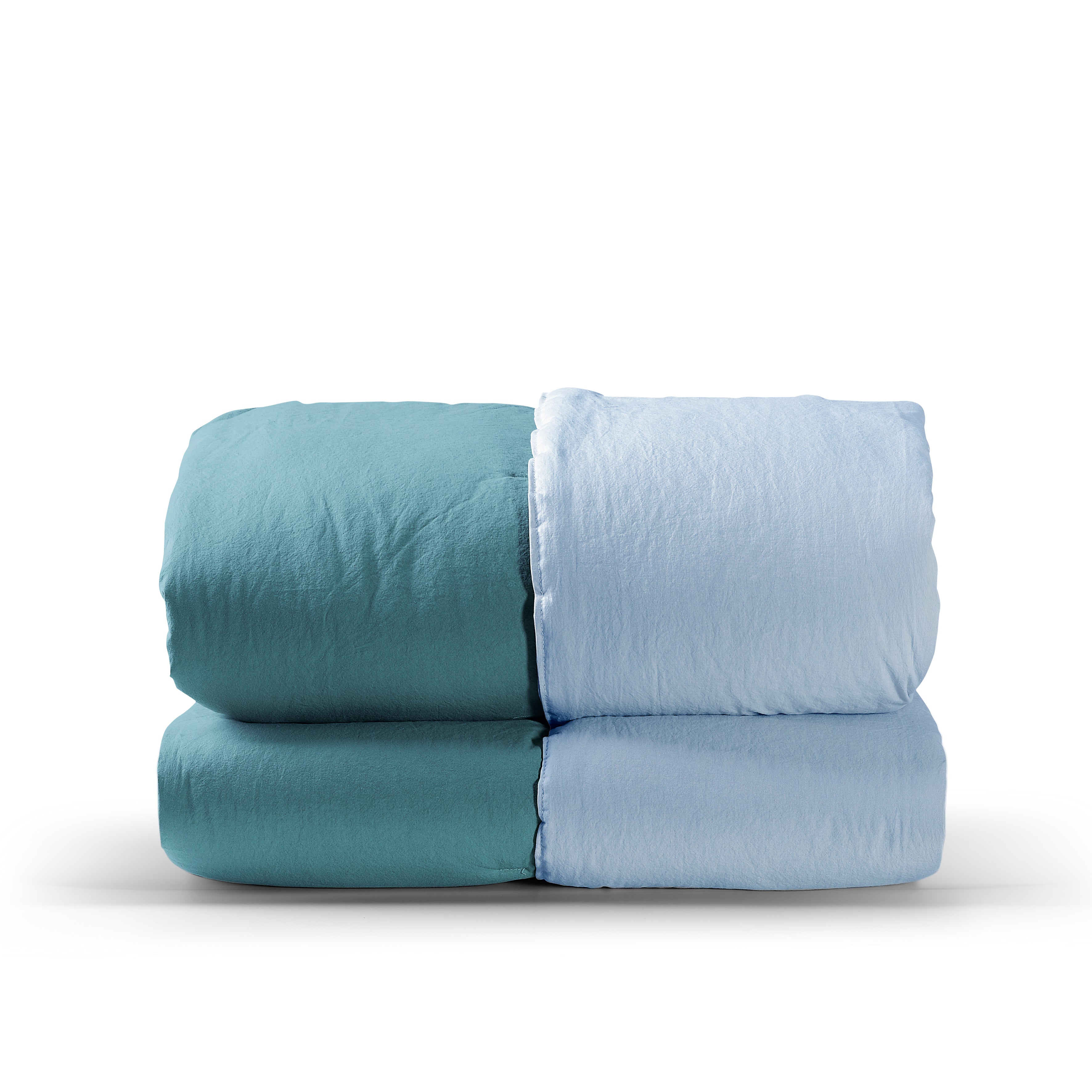 Trapuntino No-Stiro DOUBLE CENTO Letto Moreali Tessile Casa Matrimoniale 270 x 270 Ottanio/Azzurro Polvere