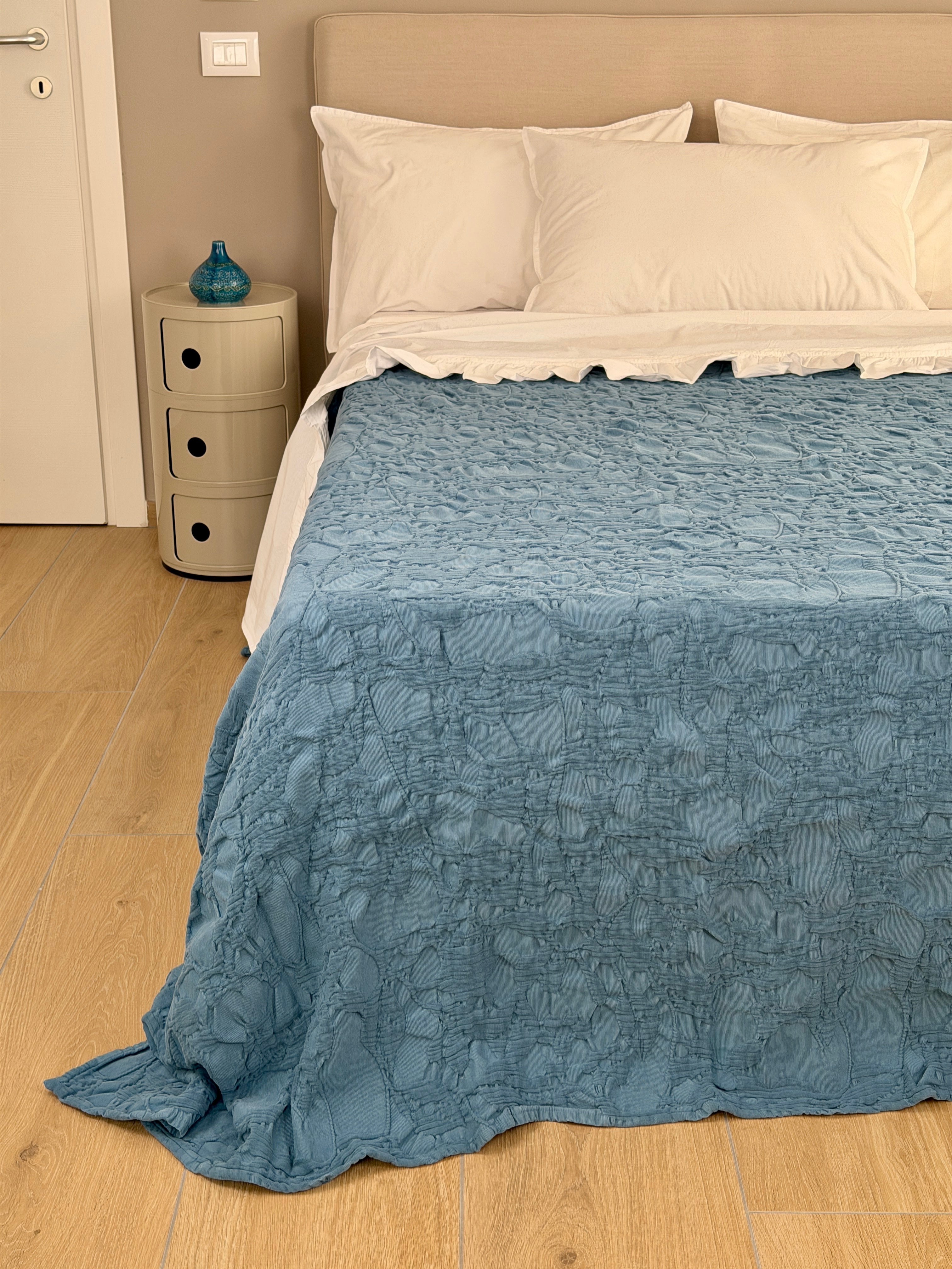 Copriletto Stone Washed Ricamato RAMAGE