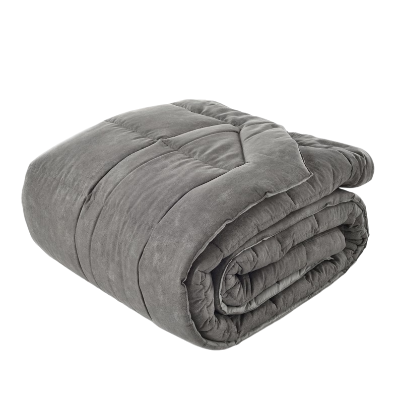 Trapunta Percalle Galuchat Letto Fazzini 270 x 270 Grigio