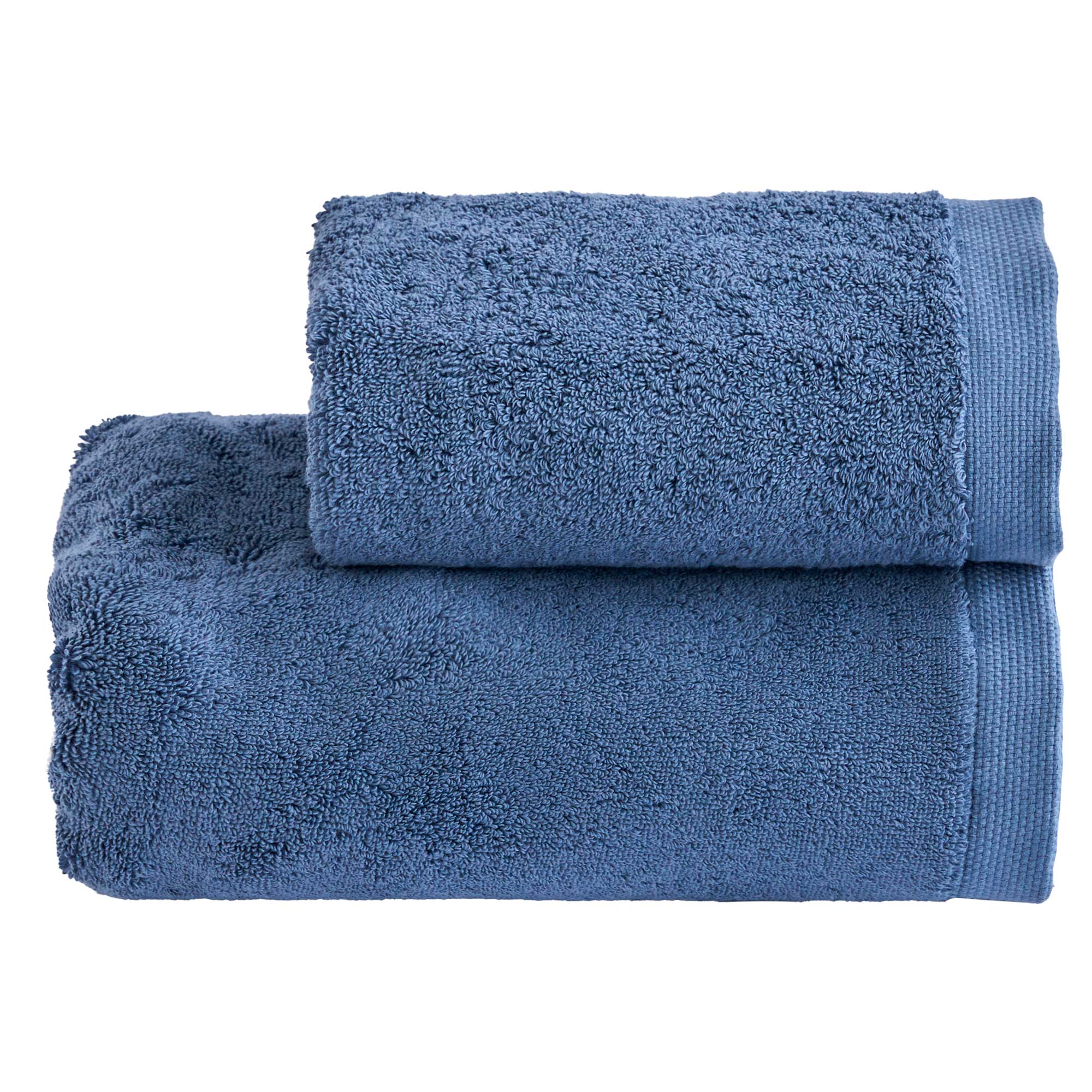 Set Asciugamani Super Soft ABBRACCIO Bagno Moreali Tessile Casa 60 x 100 / 40 x 60 Denim